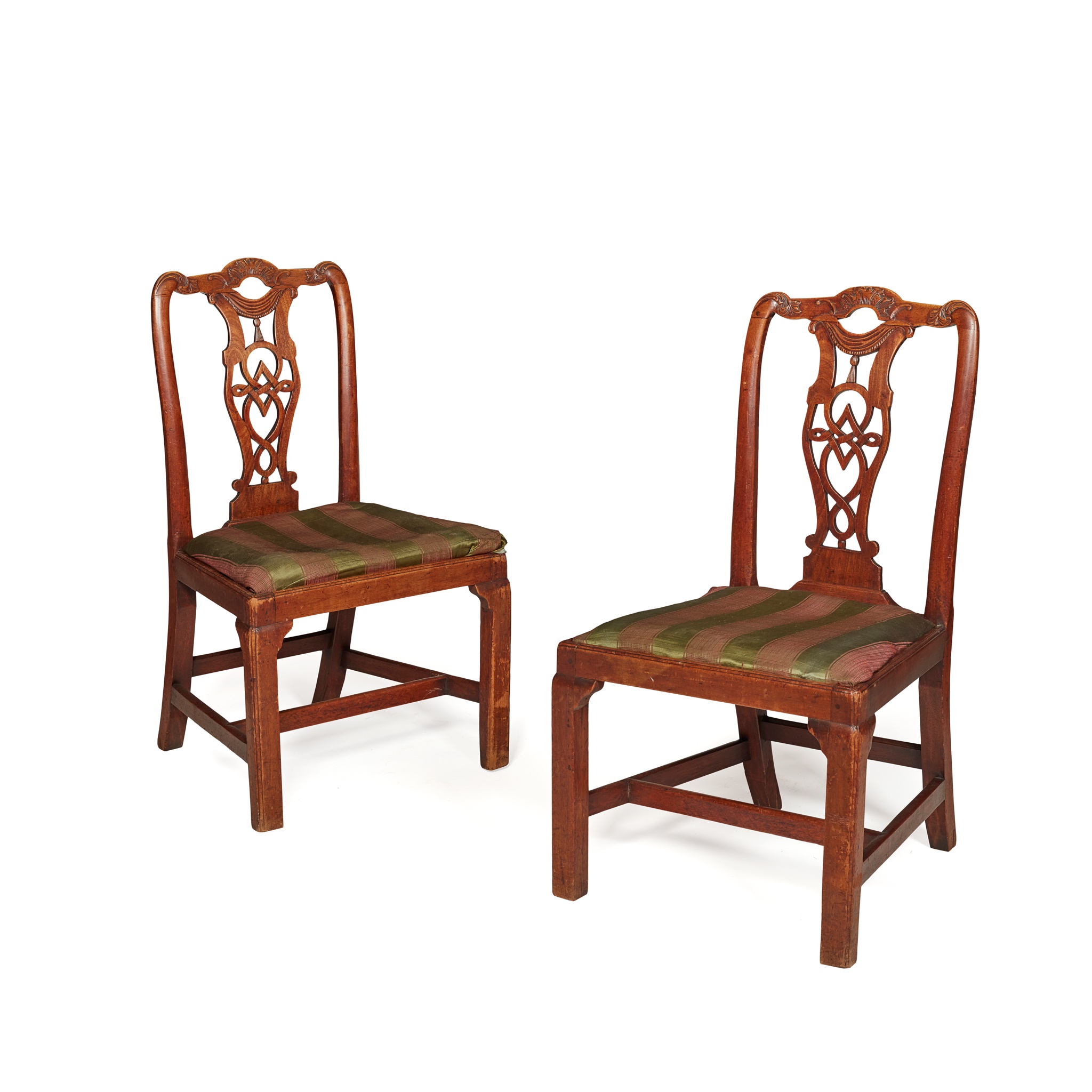 PAIR OF GEORGE III MAHOGANY SIDE CHAIRS