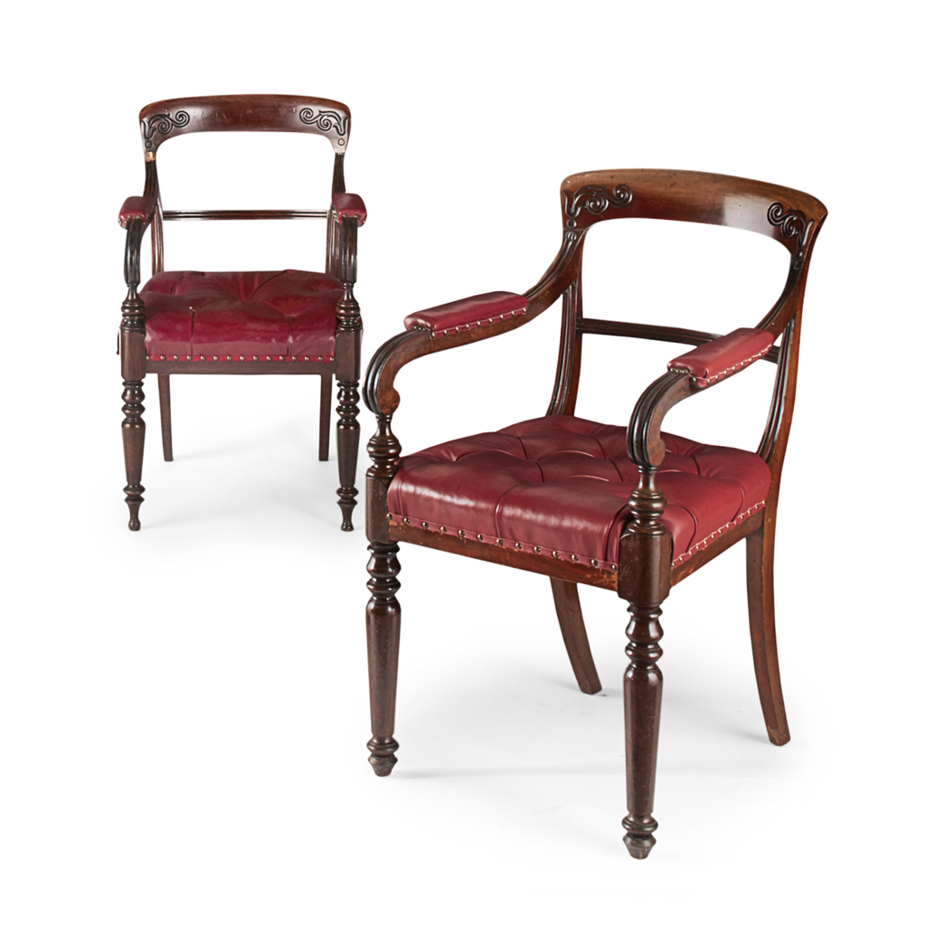 SET OF TWENTY EARLY VICTORIAN SCOTTISH MAHOGANY DINING CHAIRS
