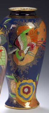 A Carlton Ware shouldered baluster vase,