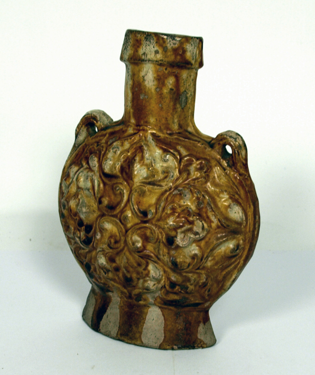 A CHINESE STONEWARE PILGRIM VASE