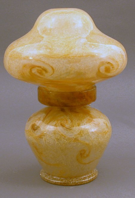 A Monart glass lamp