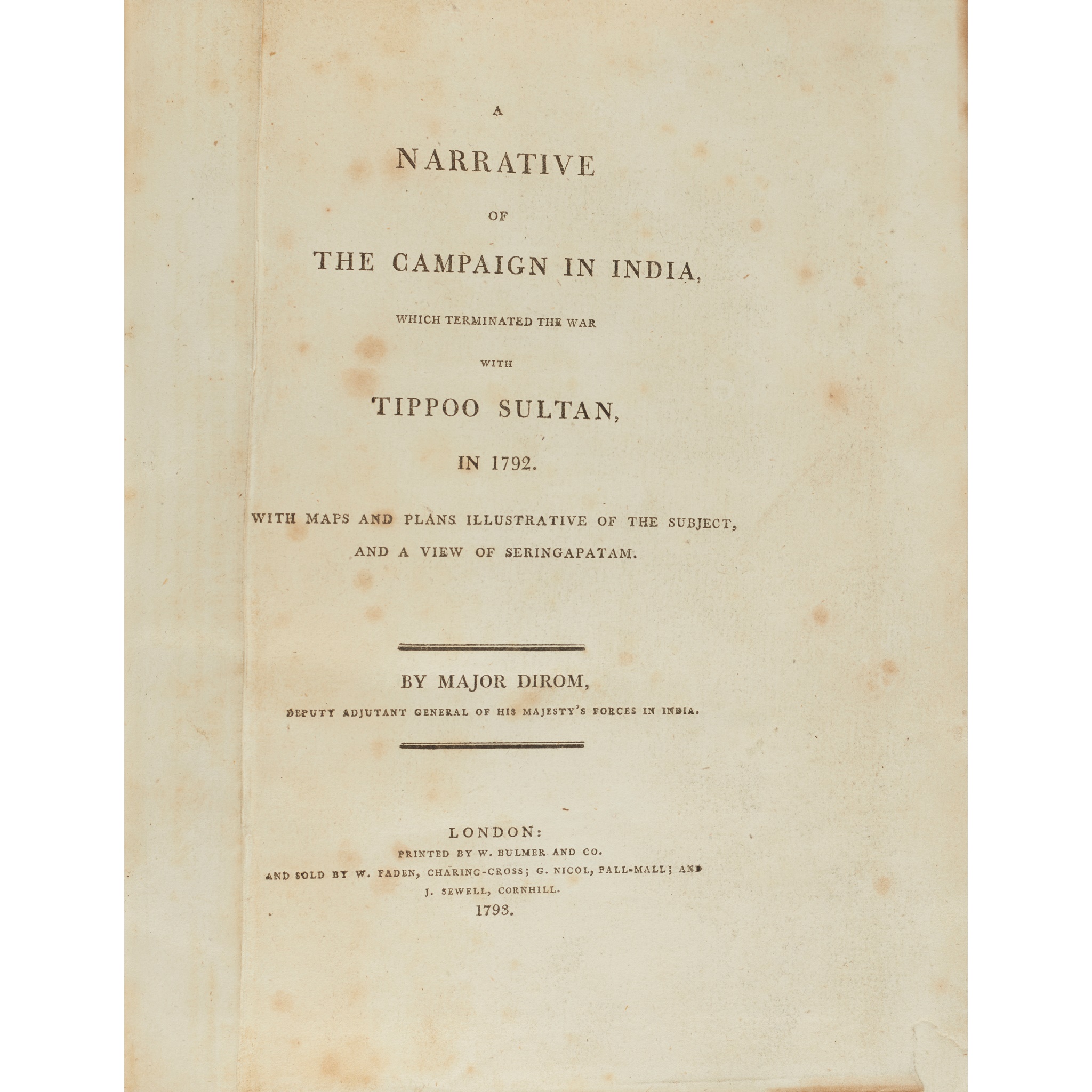 Dirom, Major Alexander