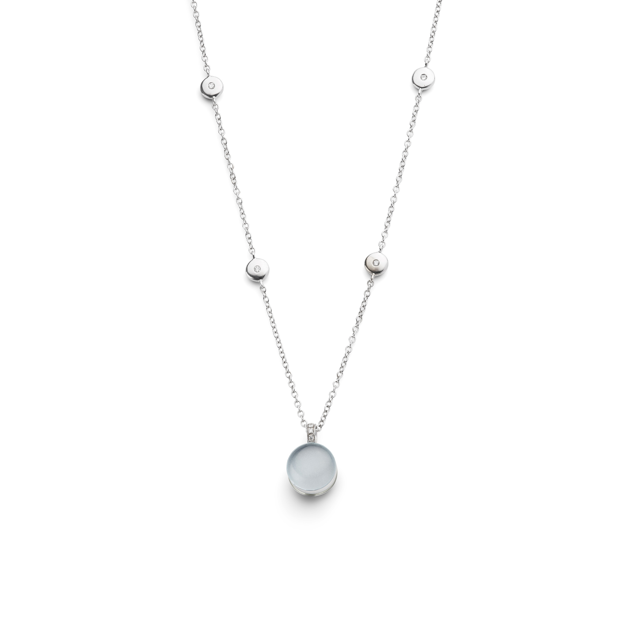 Scheffel: A gem-set reversible pendant necklace