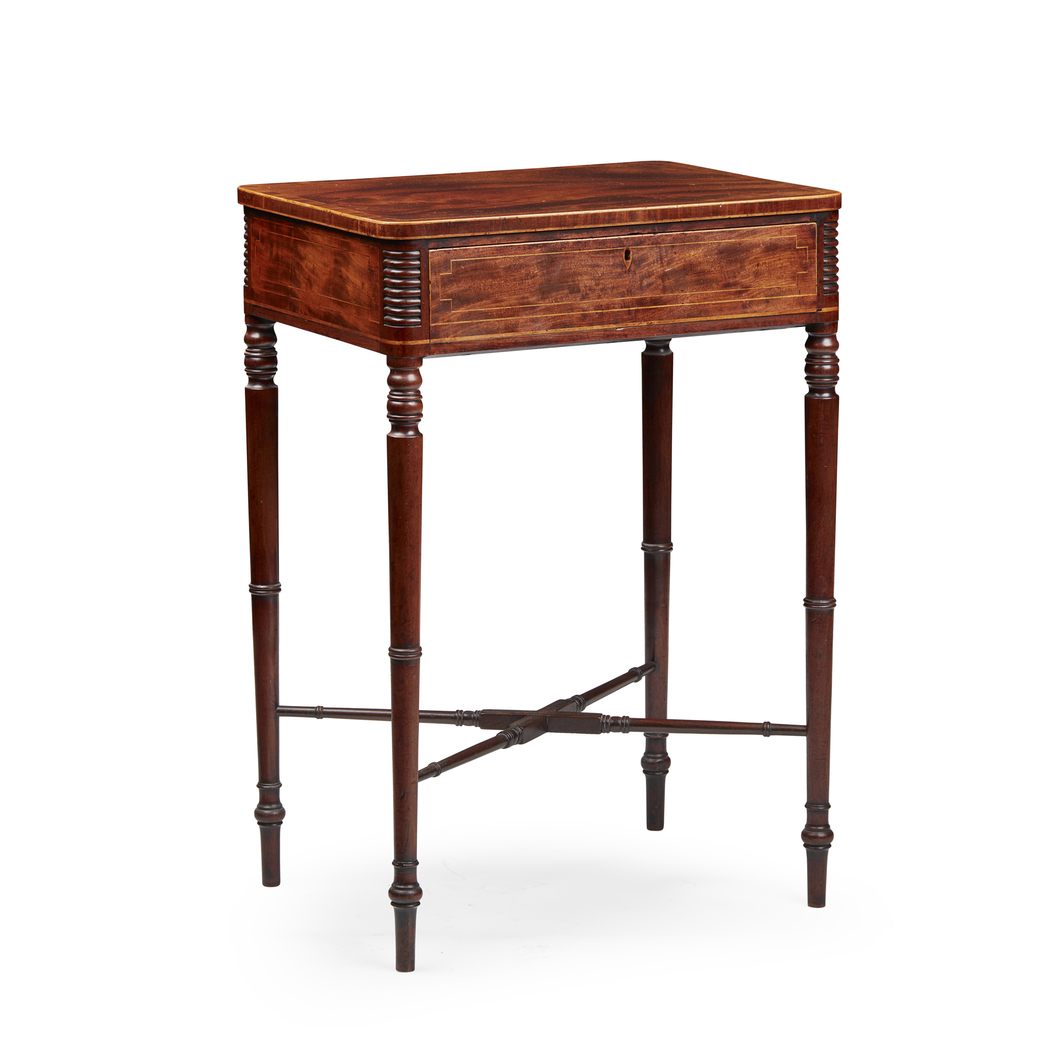 REGENCY MAHOGANY WORK TABLE