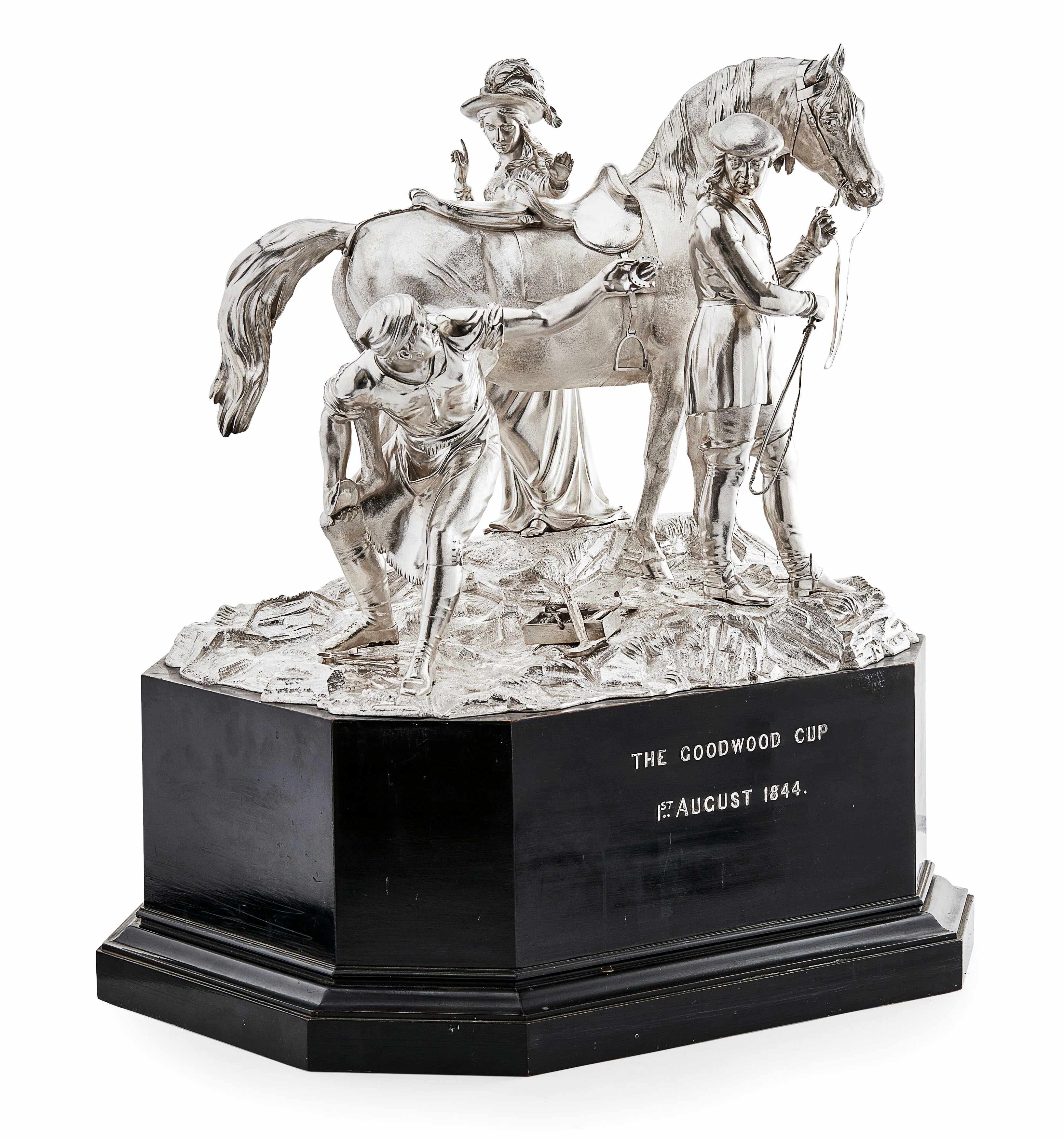 An Important Early Victorian Horse Racing Trophy - Goodwood 1844