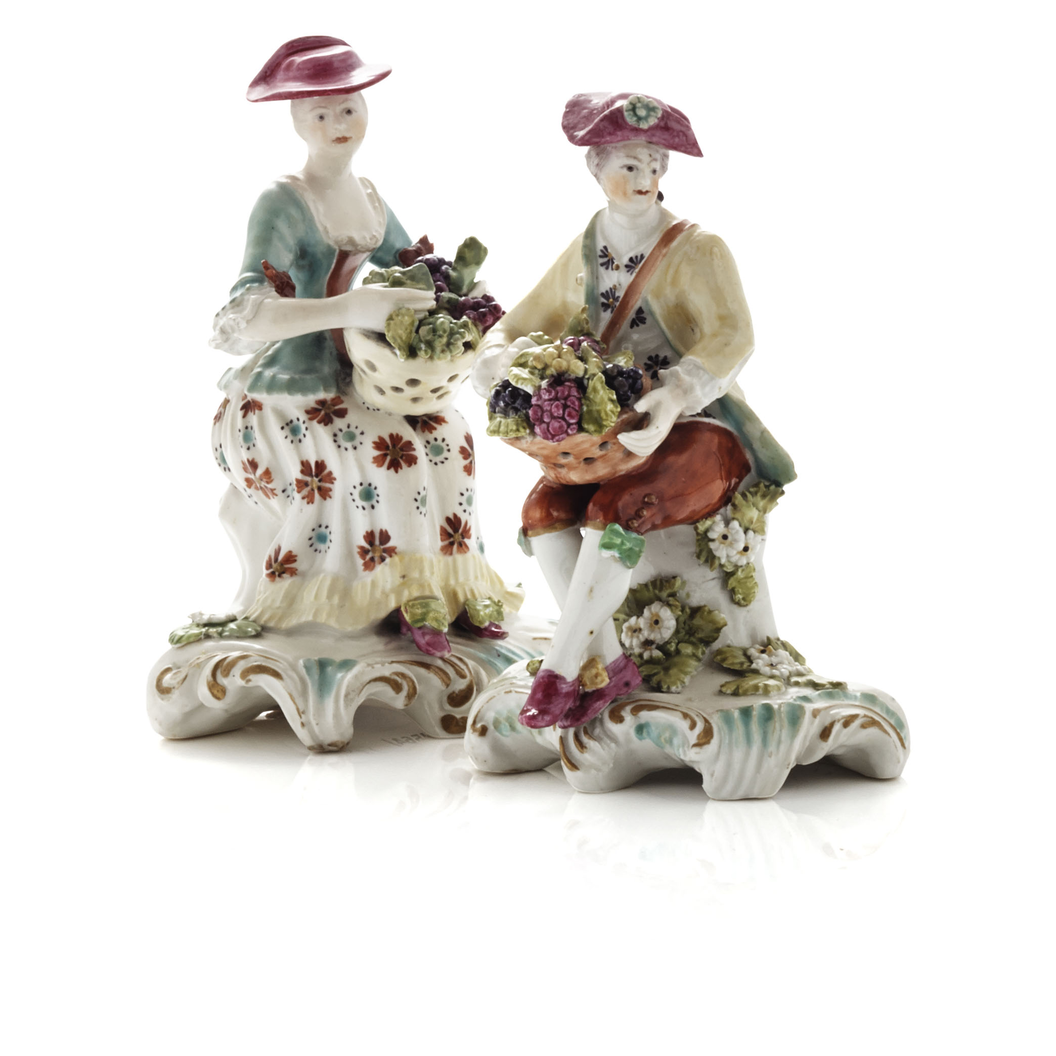 PAIR OF ENGLISH PORCELAIN FIGURES