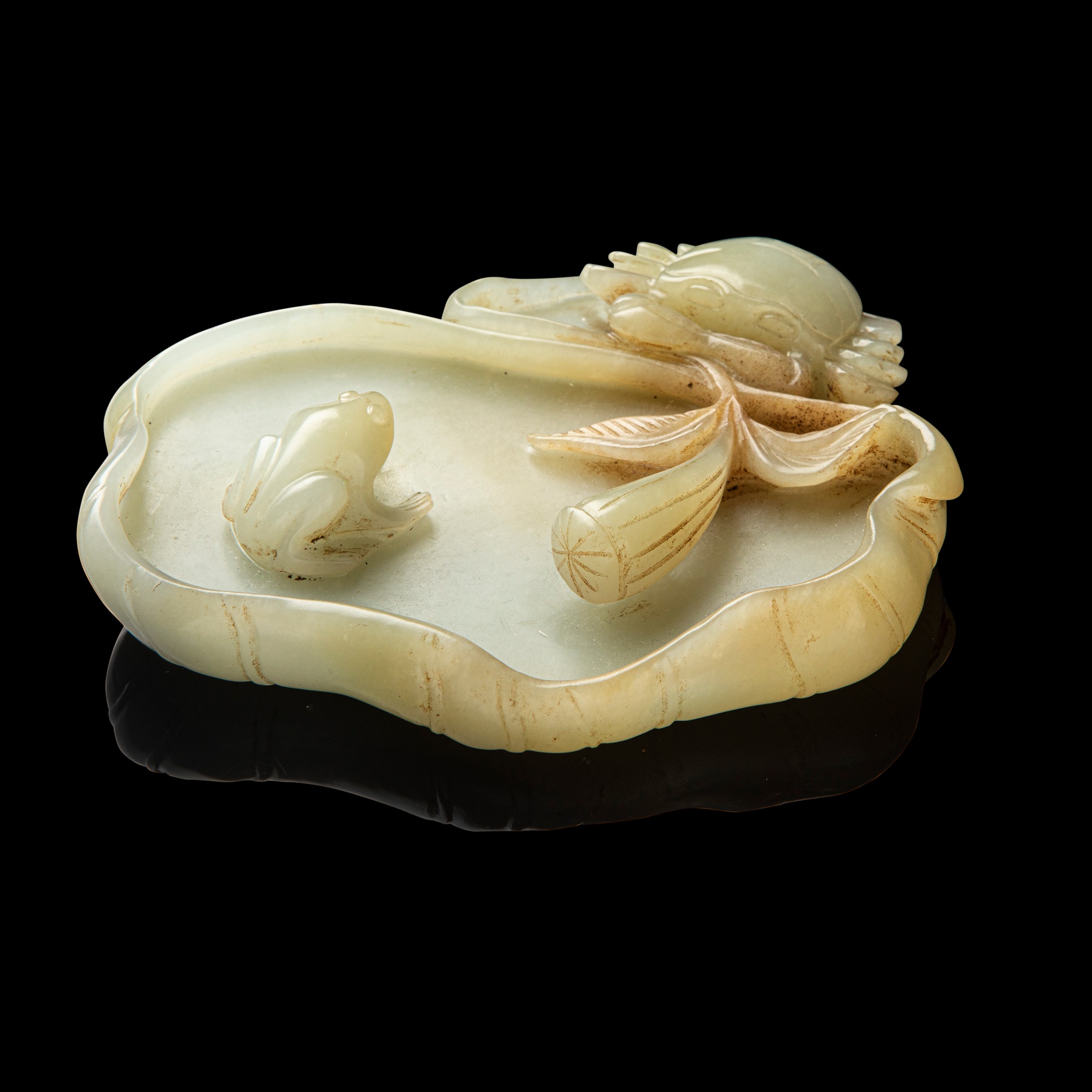 CELADON JADE 'LOTUS' BRUSH WASHER