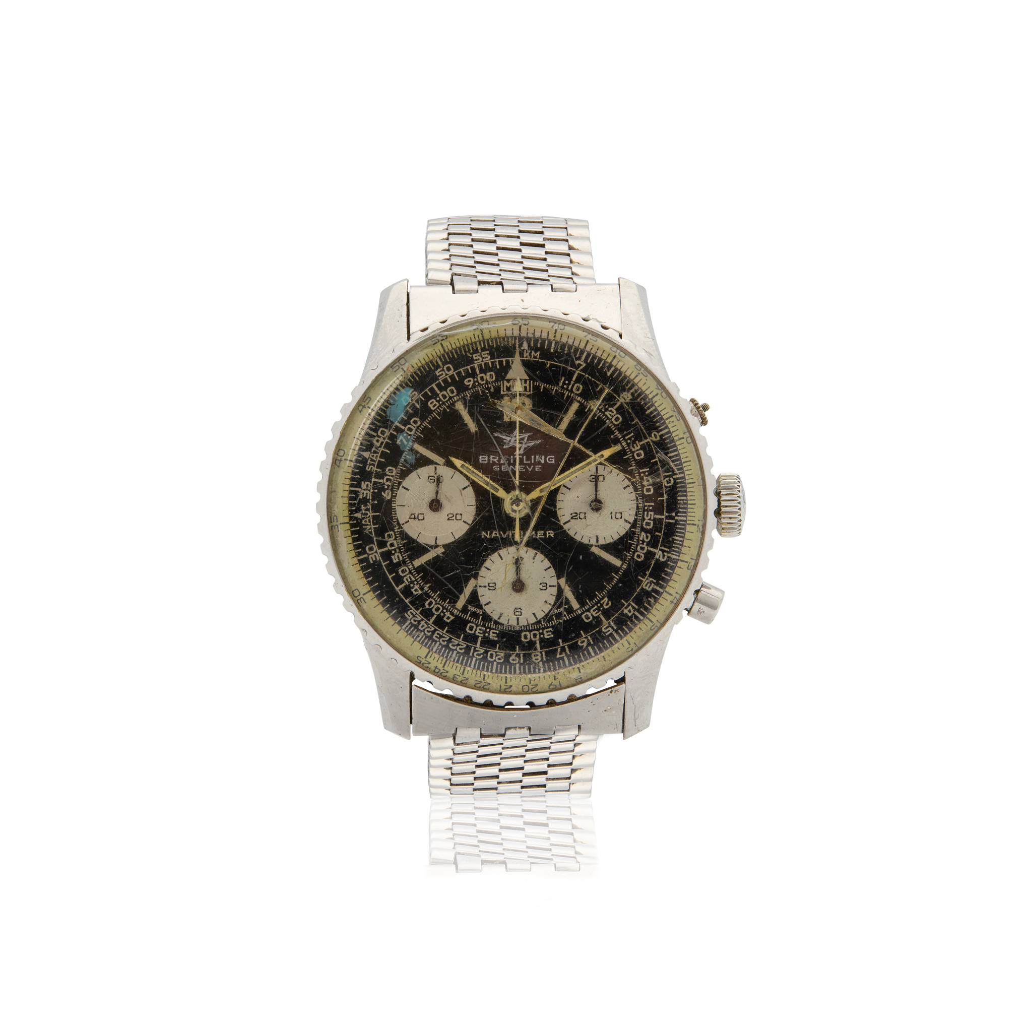 Breitling. An iconic stainless steel chronograph wristwatch