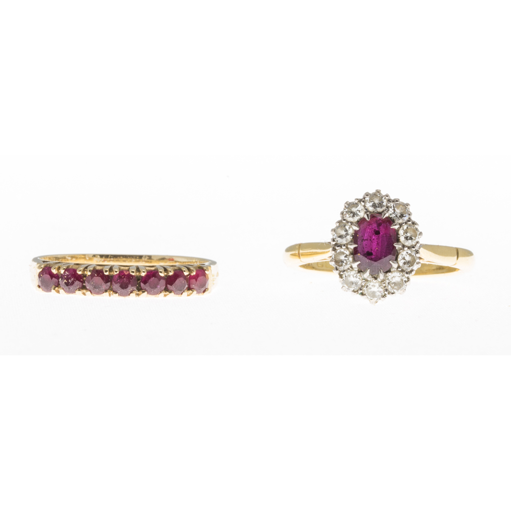 Two ruby rings