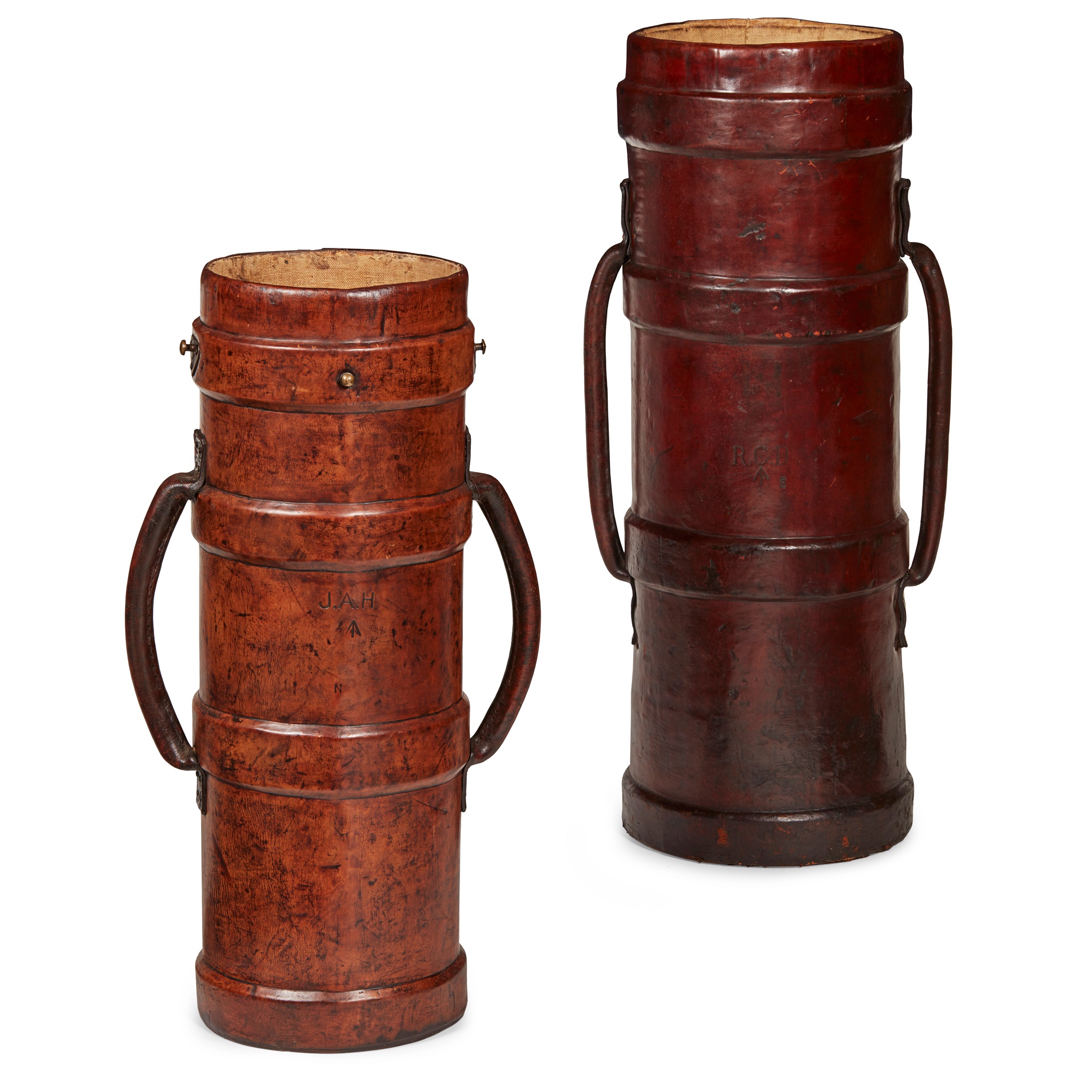 ONE LARGE LEATHER CORDITE CASE