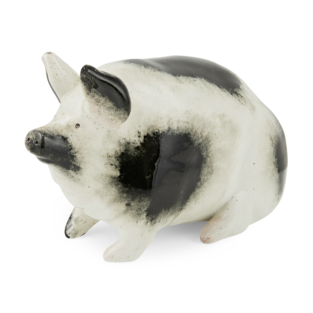 A SMALL WEMYSS WARE PIG