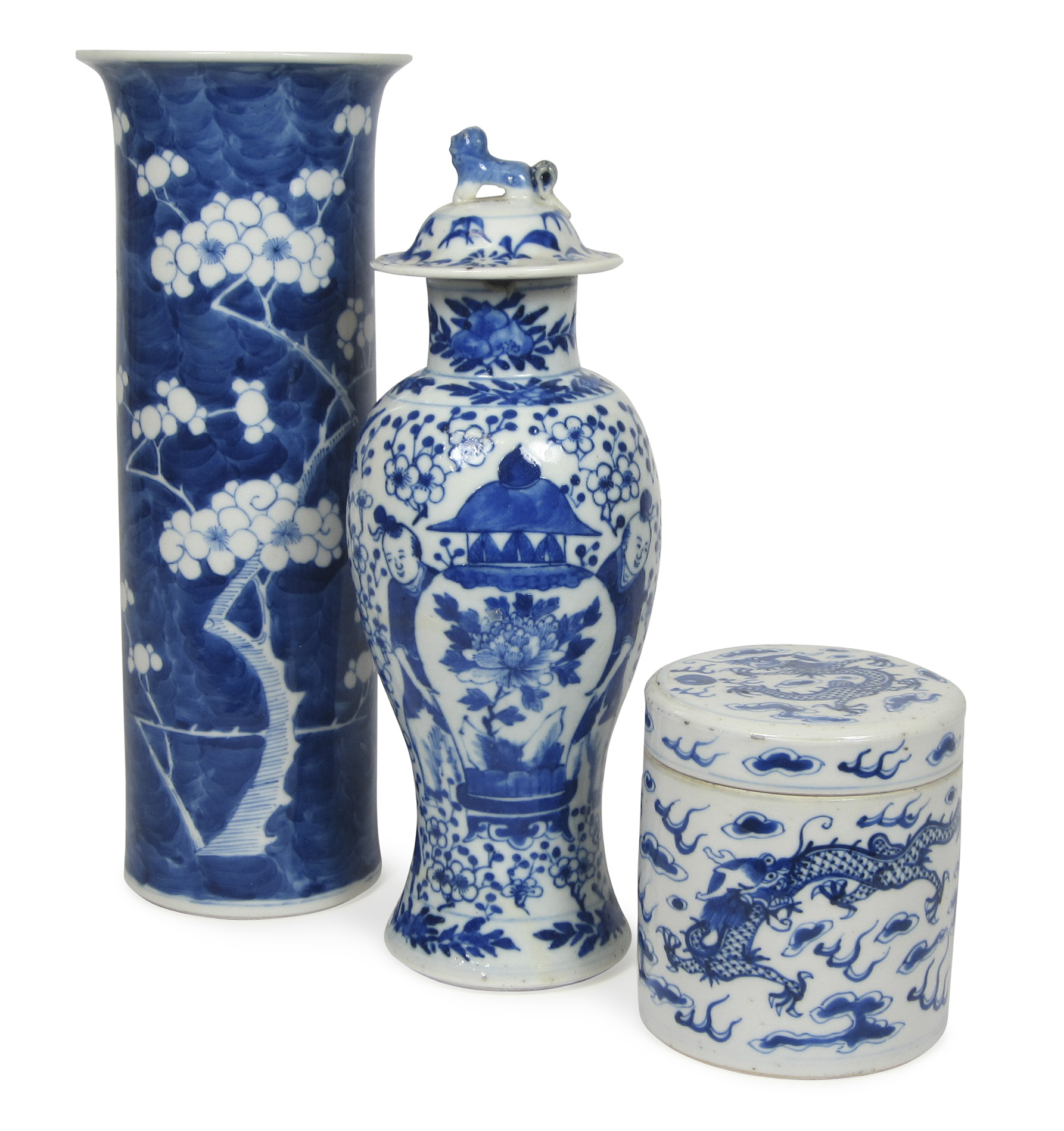 COLLECTION OF CHINESE BLUE AND WHITE PORCELAIN