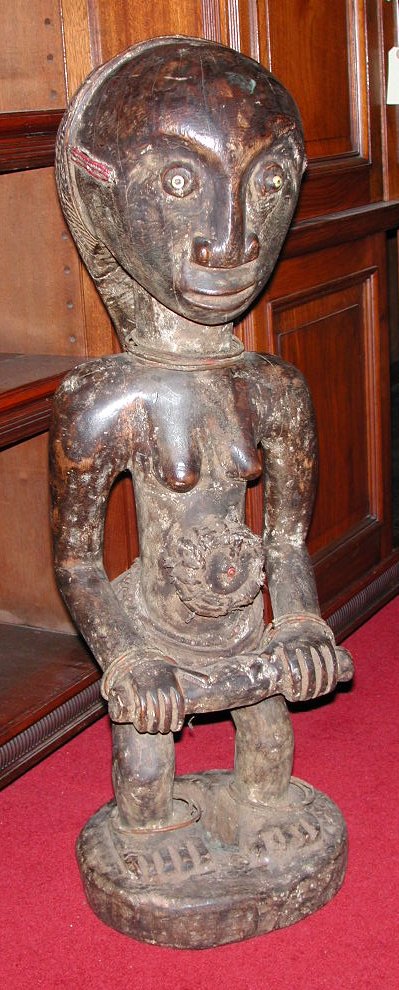 An African carved hardwood figure