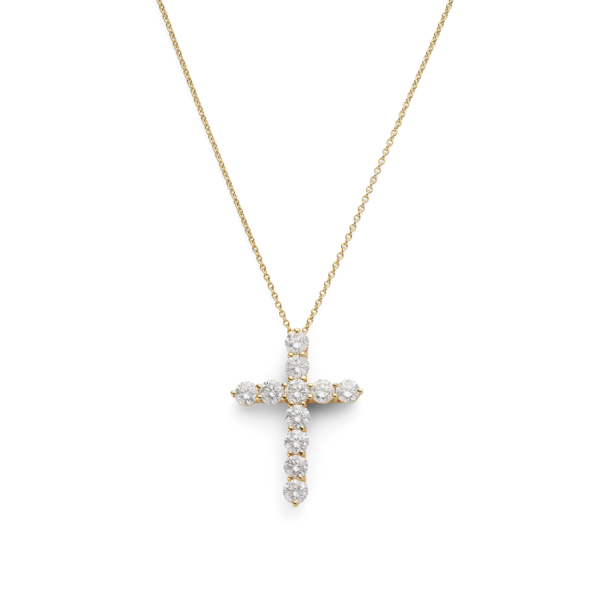 Tiffany & Co.: A diamond cross necklace, 1999