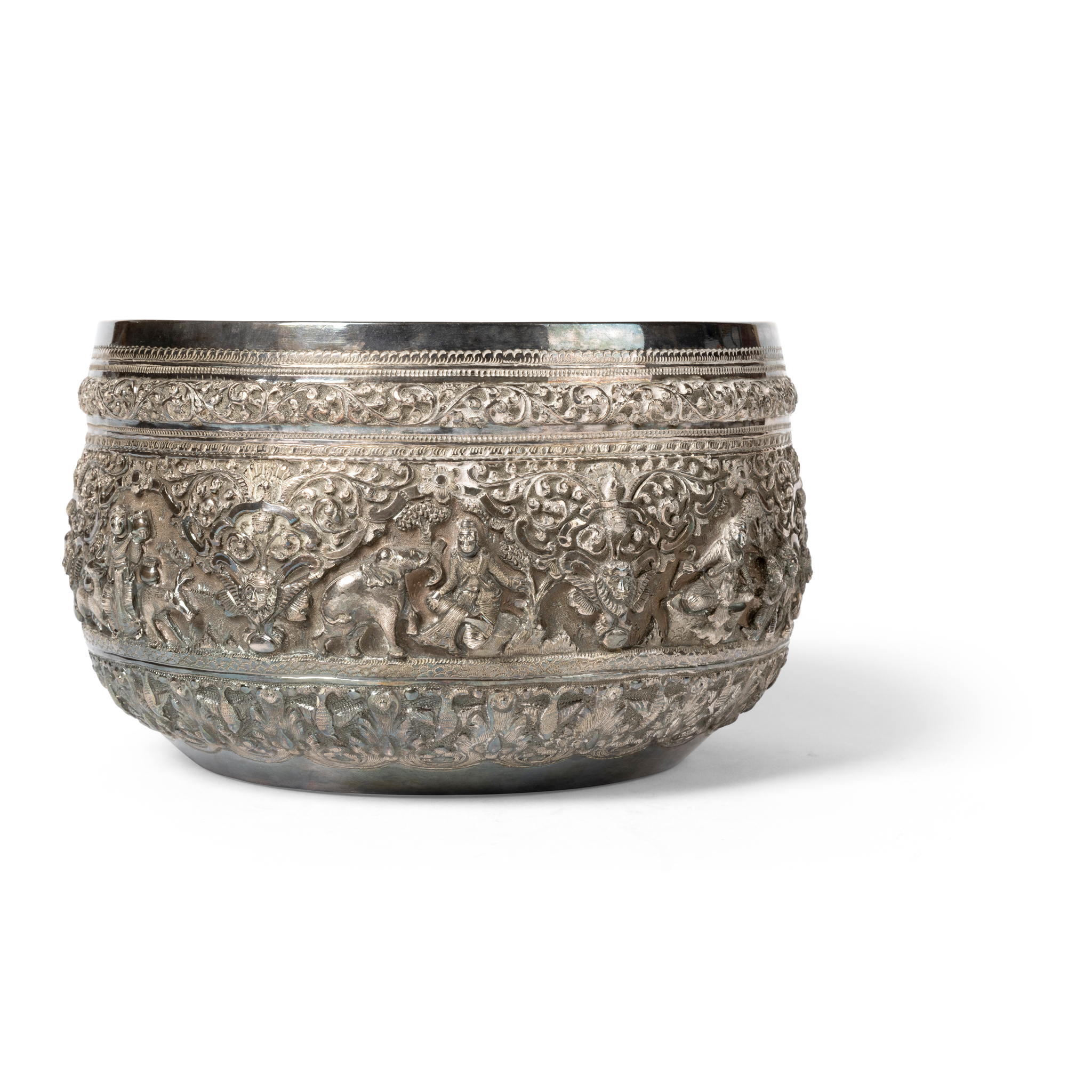 BURMESE SILVER BOWL