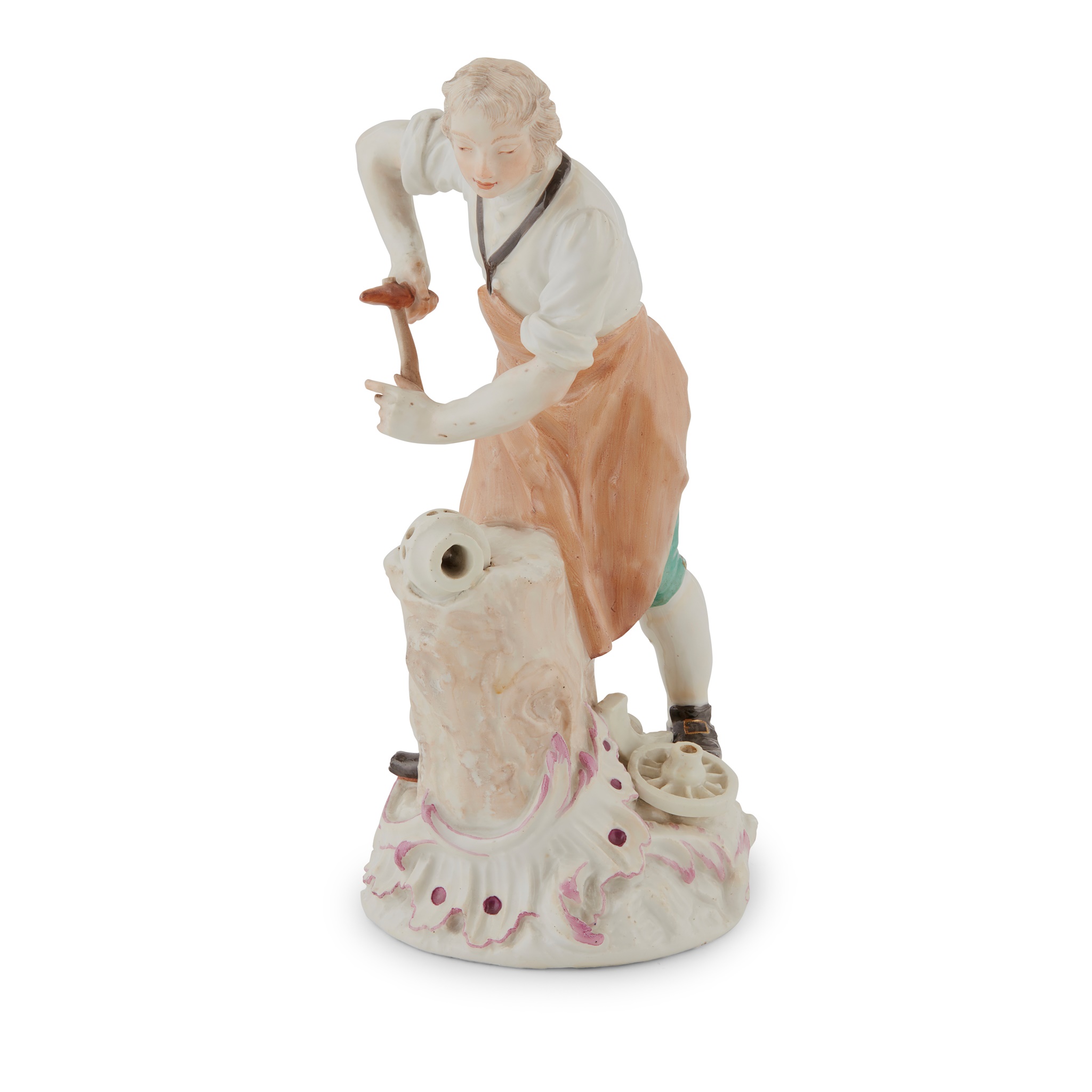 MEISSEN FIGURE OF A WHEELWRIGHT