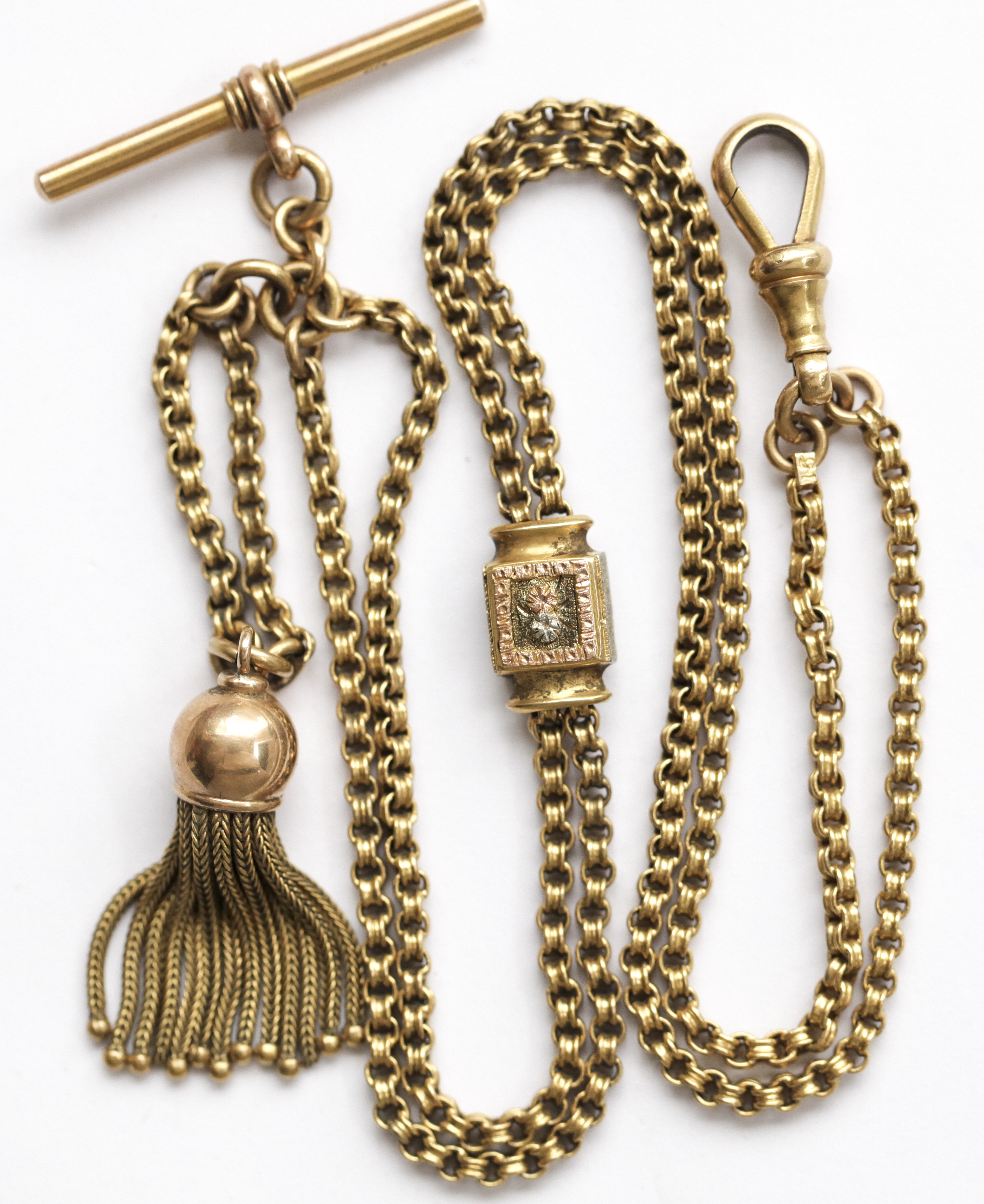 A Victorian 15ct gold Albert