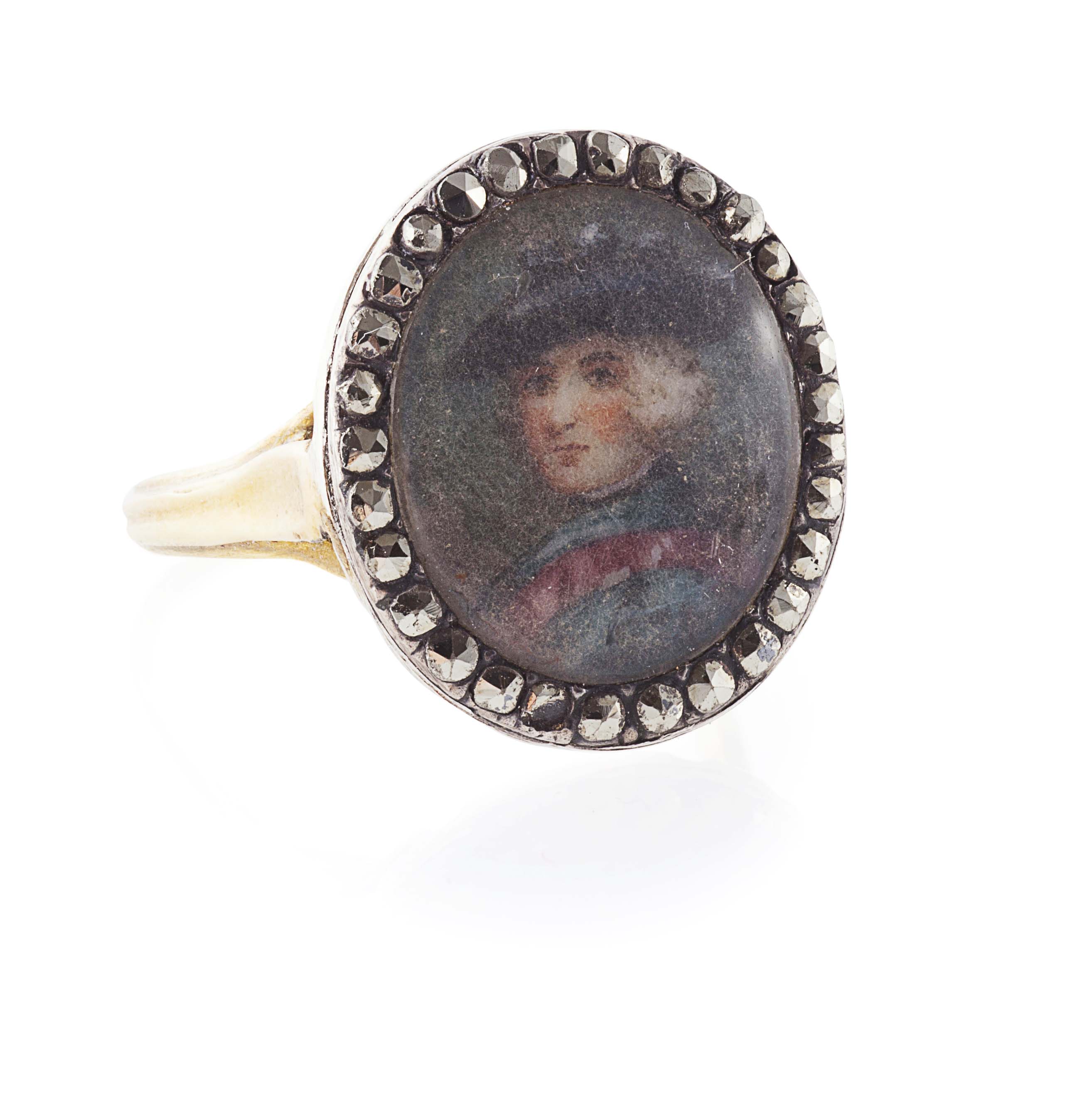 A Bonnie Prince Charlie portrait ring