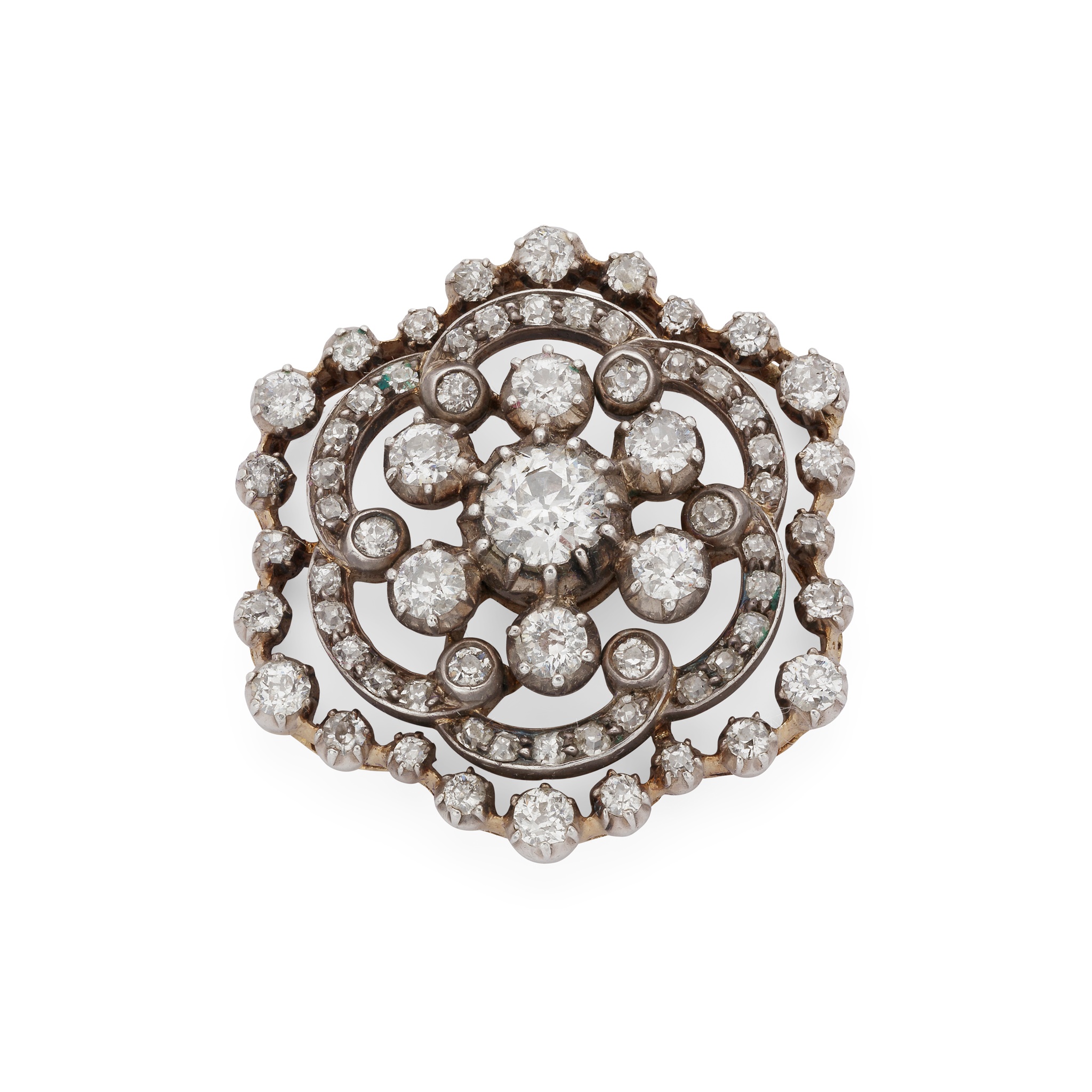 Carrington & Co: A late 19th century diamond brooch