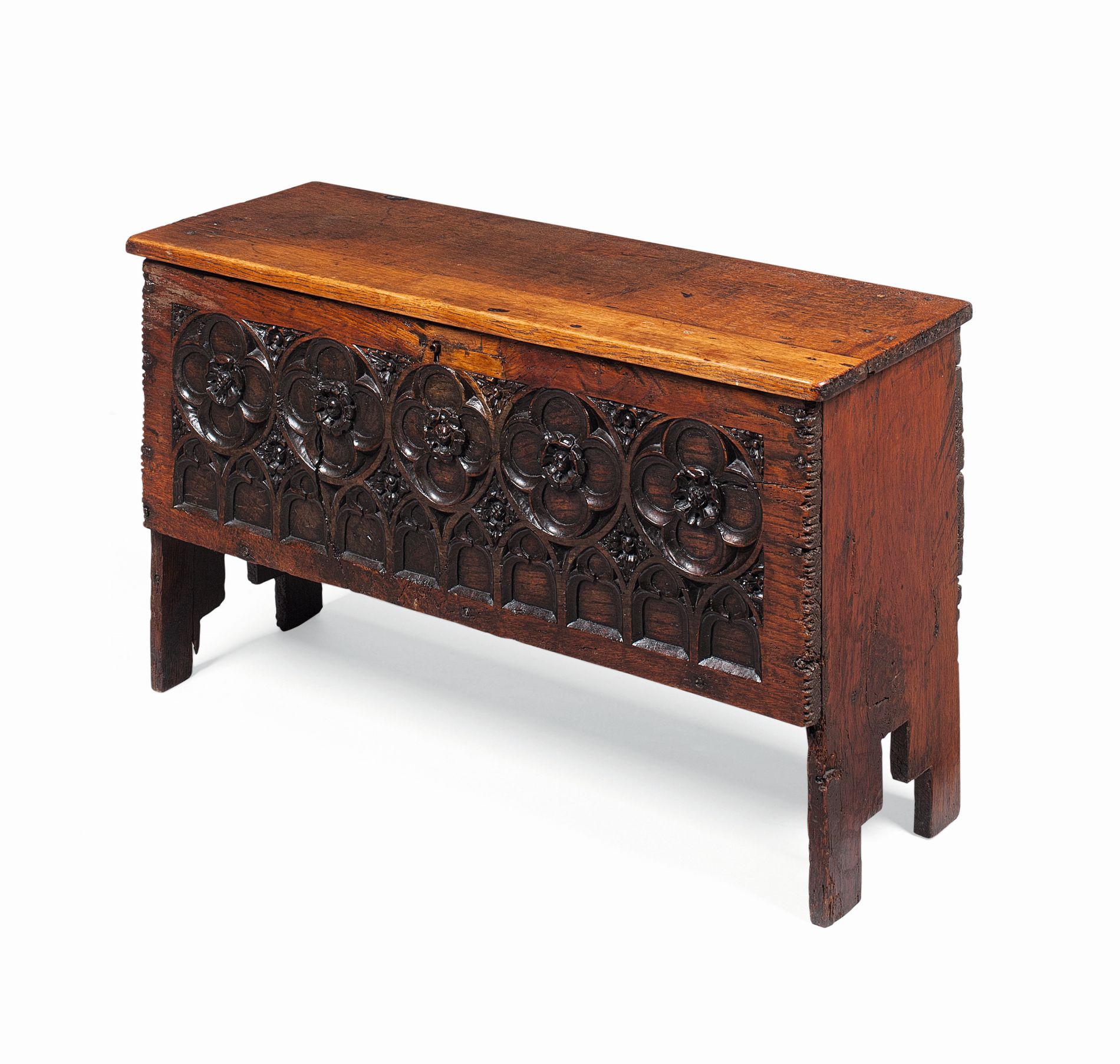 SMALL FRENCH OAK COFFER