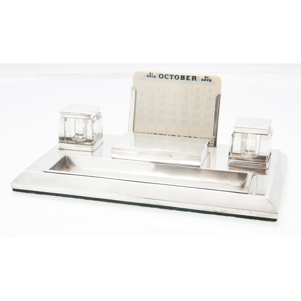 A modern desk inkstand