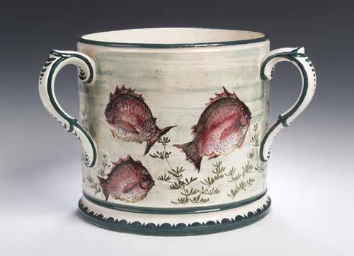 A large and rare Wemyss tyg,