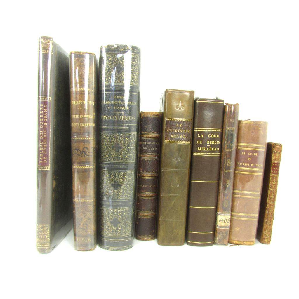 FRENCH BOOKS, 9 VOLUMES