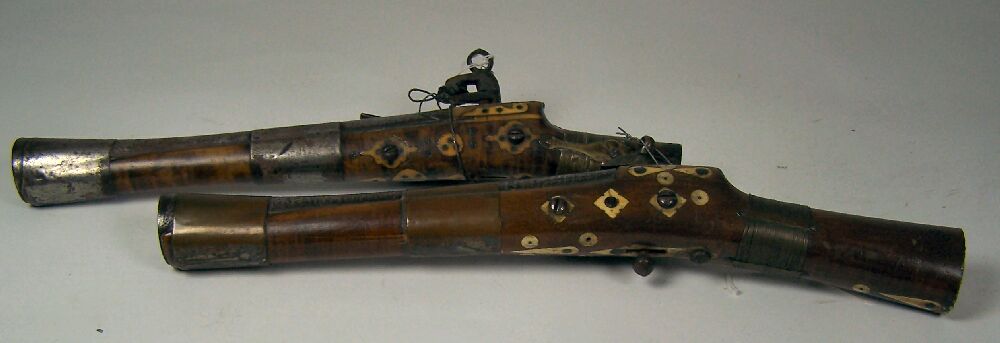 An Indian short barrel miquelet lock belt pistol