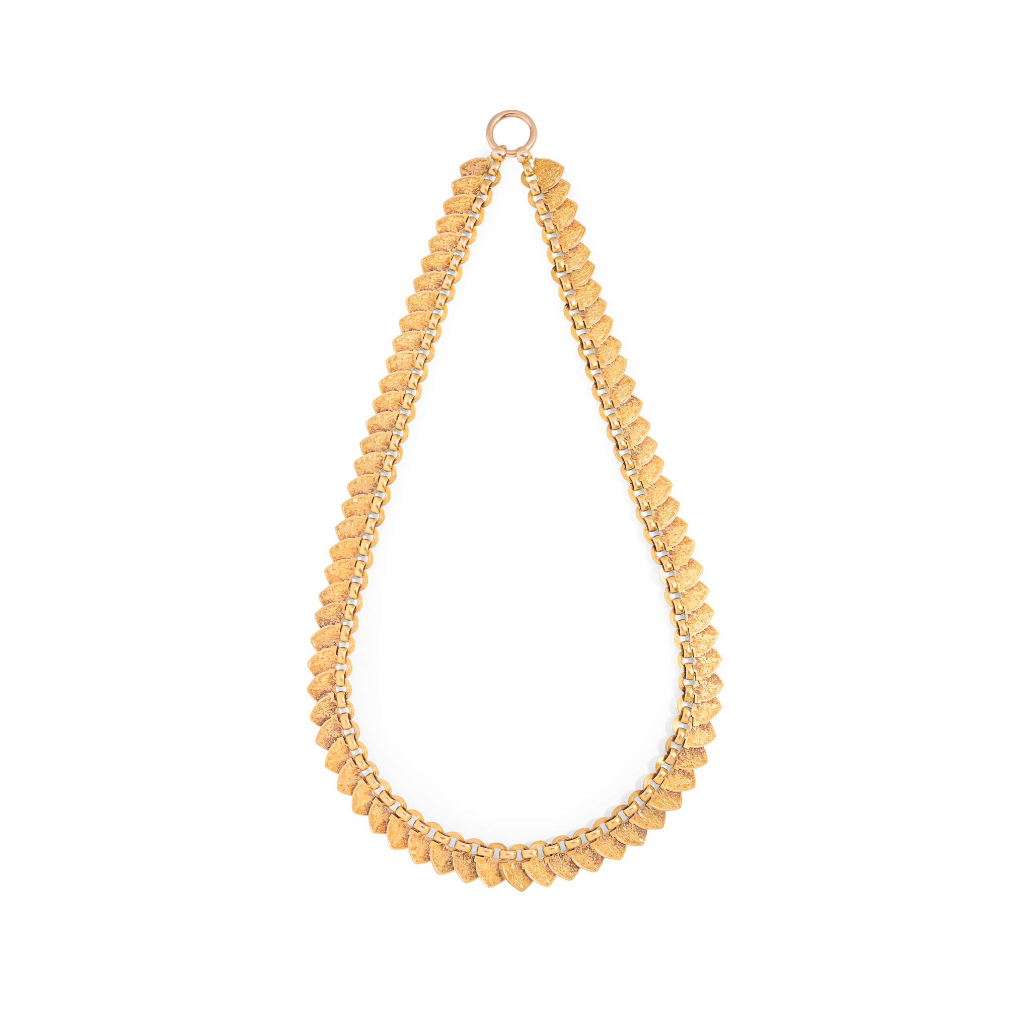 A Victorian fancy link necklace
