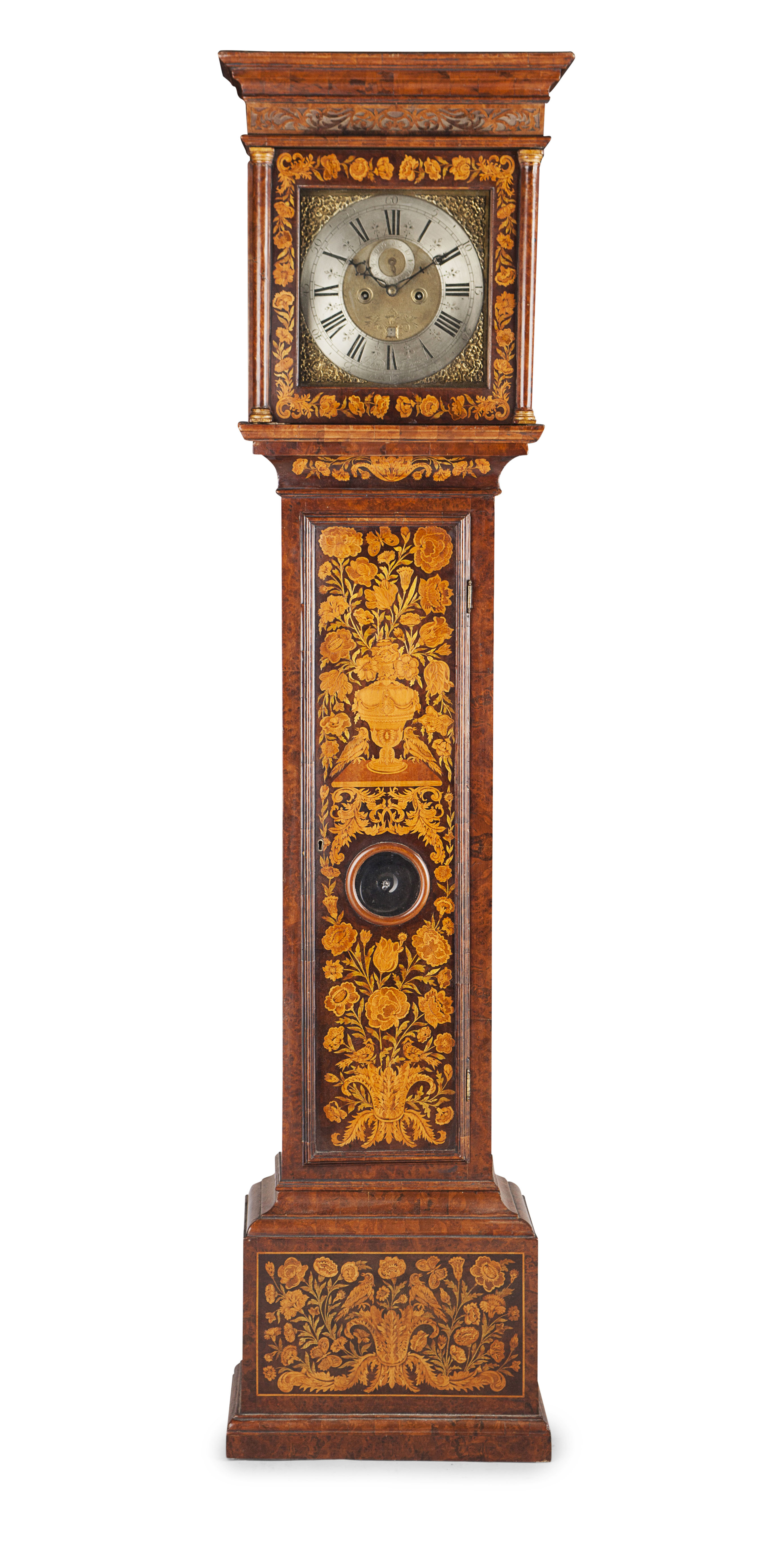 MARQUETRY LONGCASE CLOCK BY JOHN TAYLOR, LONDON