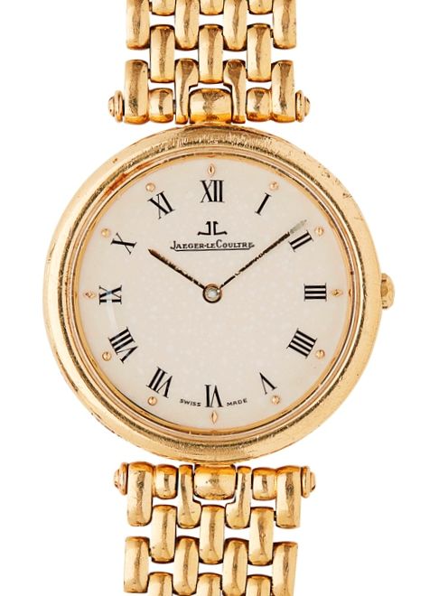 JAEGER-LECOULTRE - A lady's 18ct gold cased wrist watch