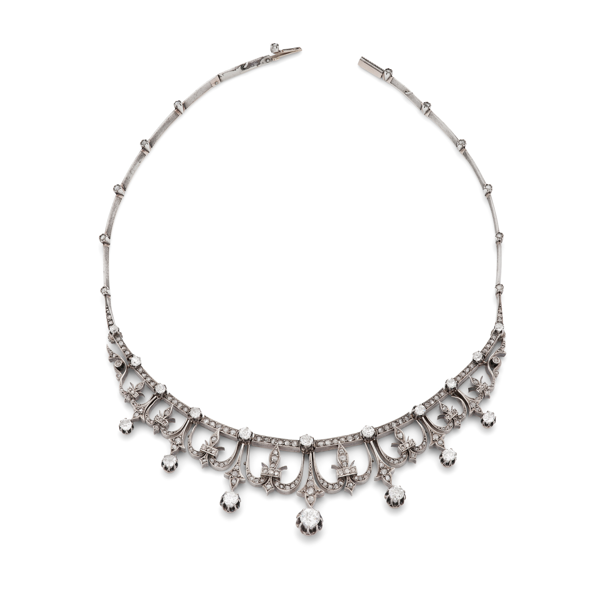 A diamond necklace, circa 1900
