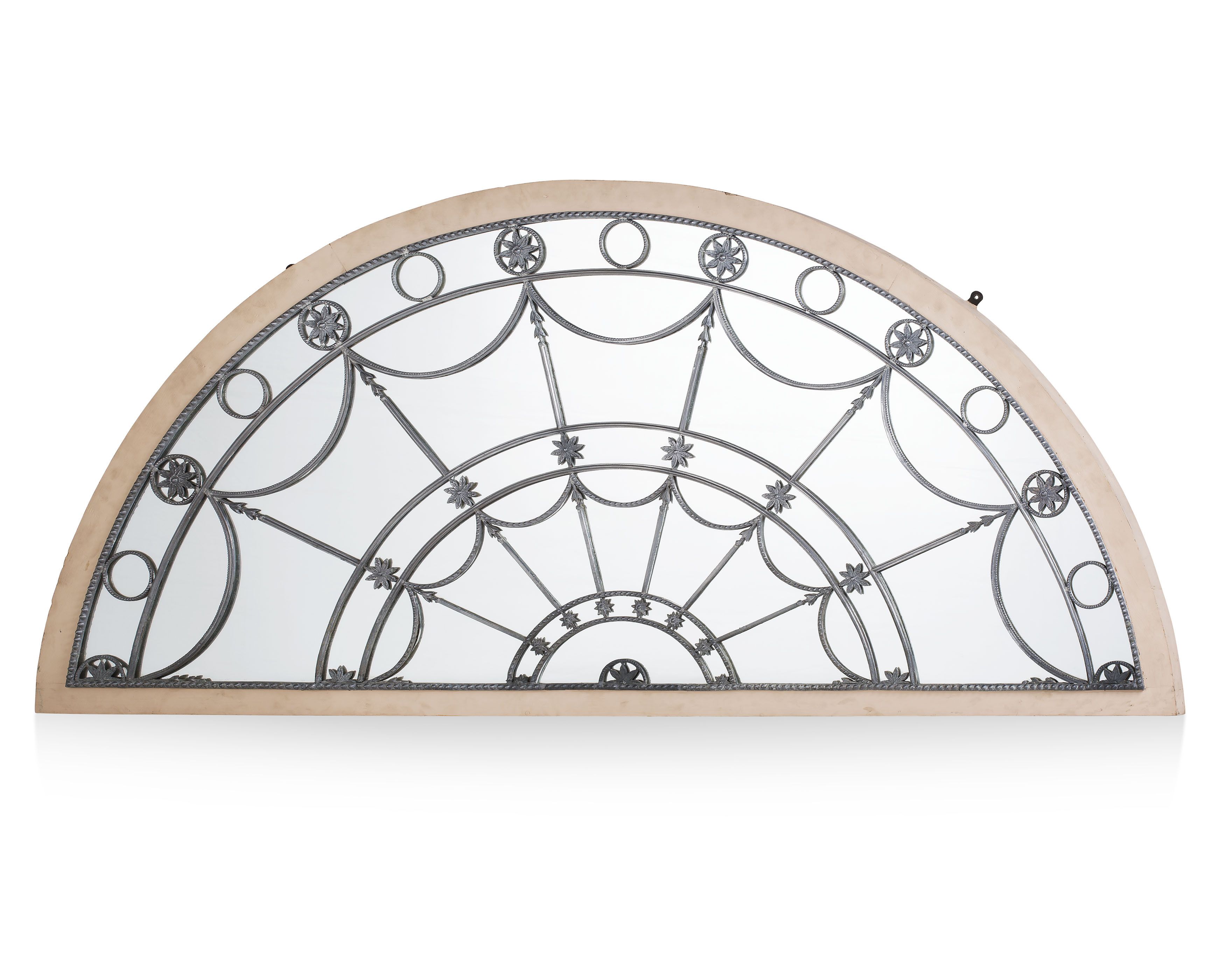 GEORGE III LEADED FANLIGHT MIRROR