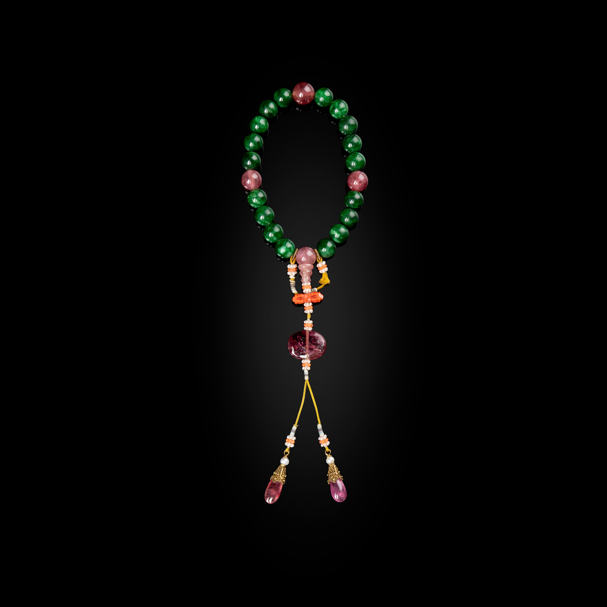 CHINESE JADE ROSARY