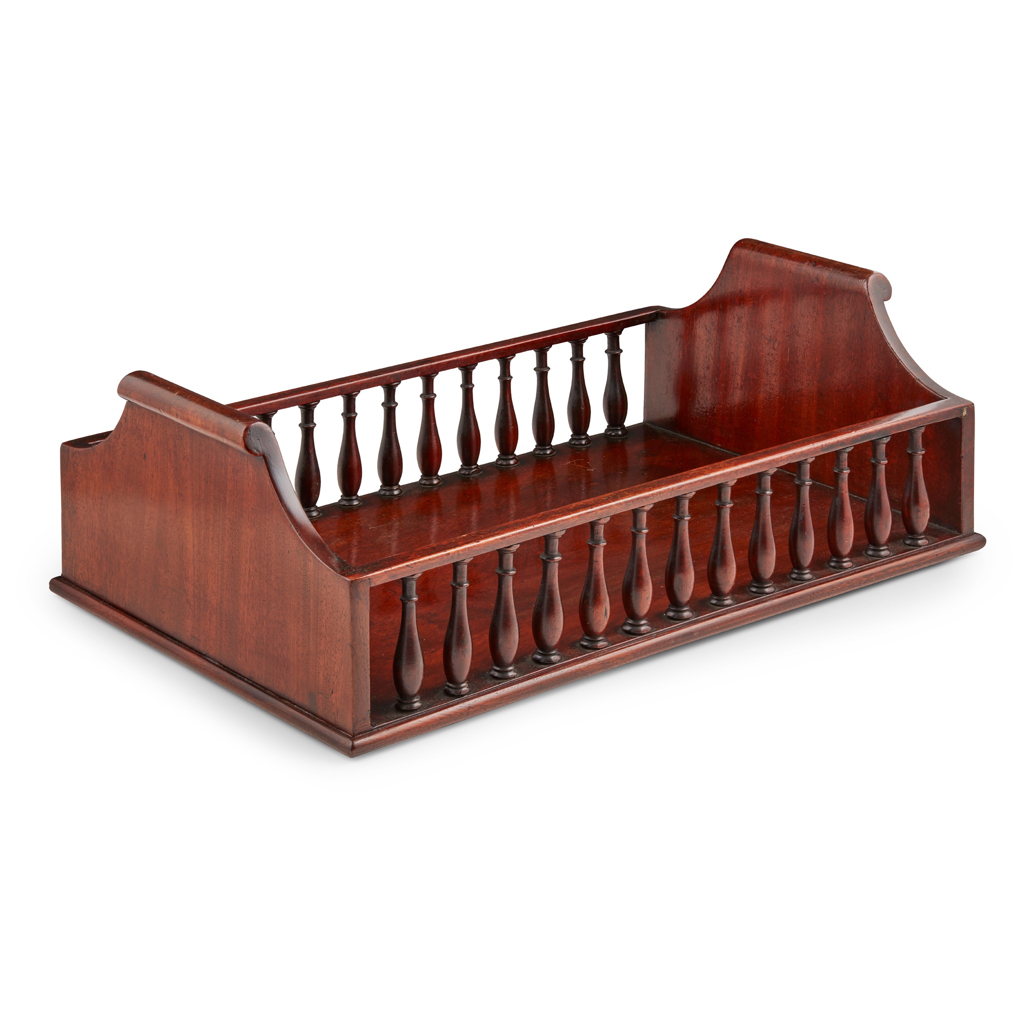 LATE REGENCY MAHOGANY BOOK TRAY