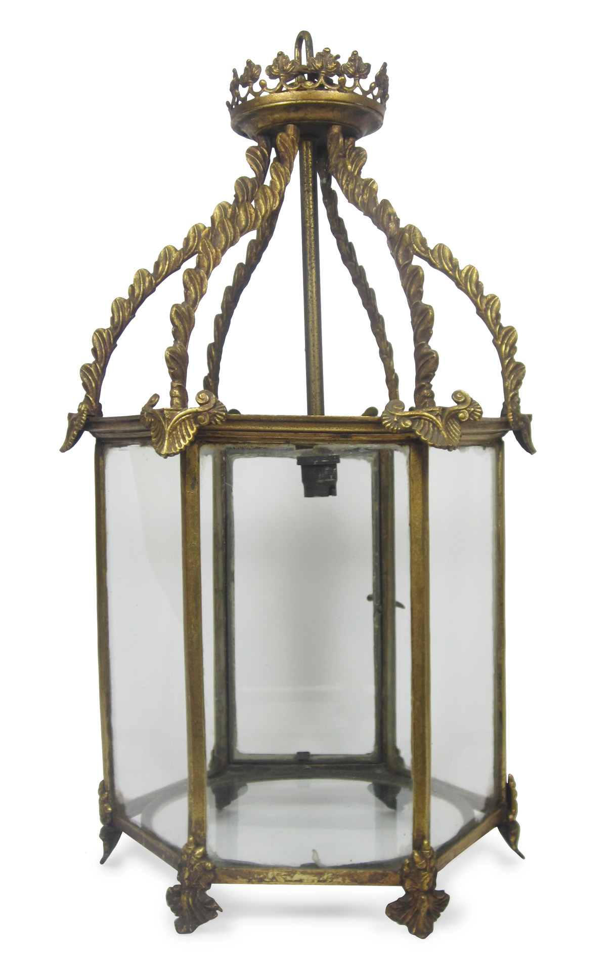 GILT BRASS HALL LIGHT