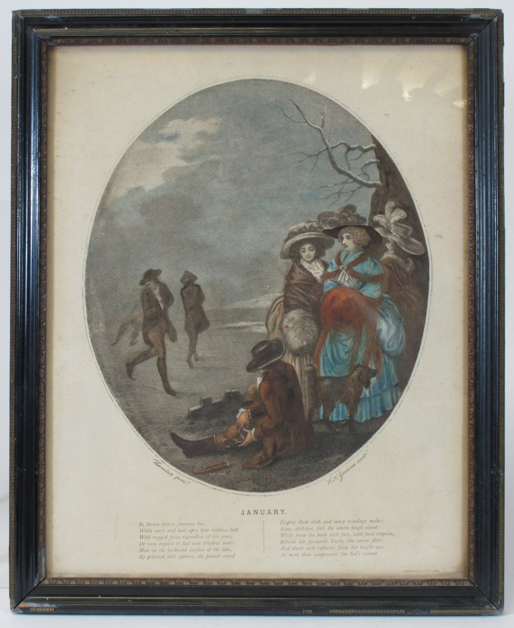 SET OF TWELVE COLOURED ENGRAVINGS BY BARTOLOZZI