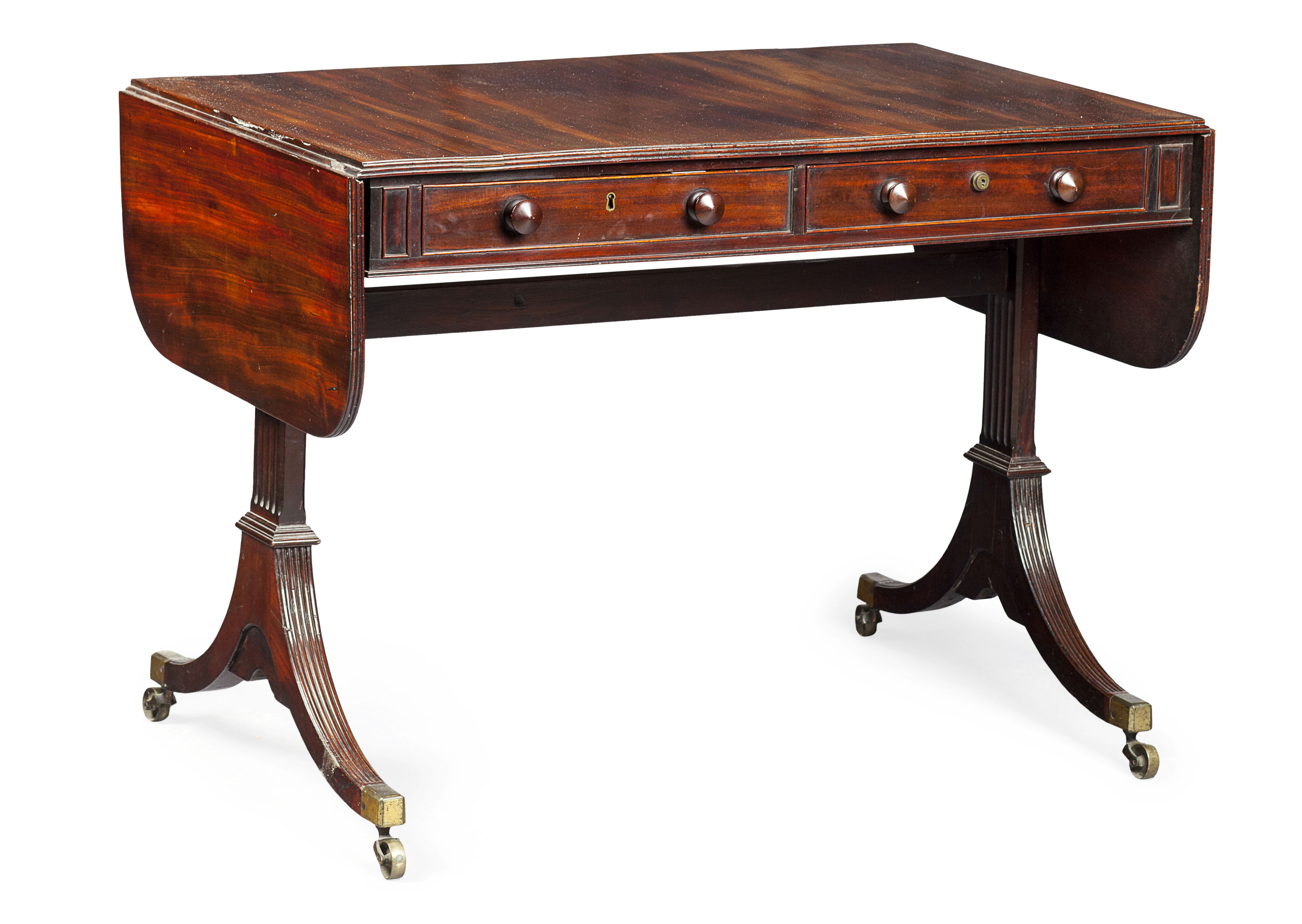 REGENCY MAHOGANY SOFA TABLE