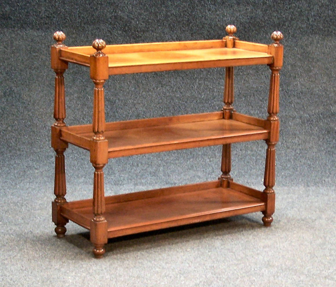 A Victorian mahogany whatnot,