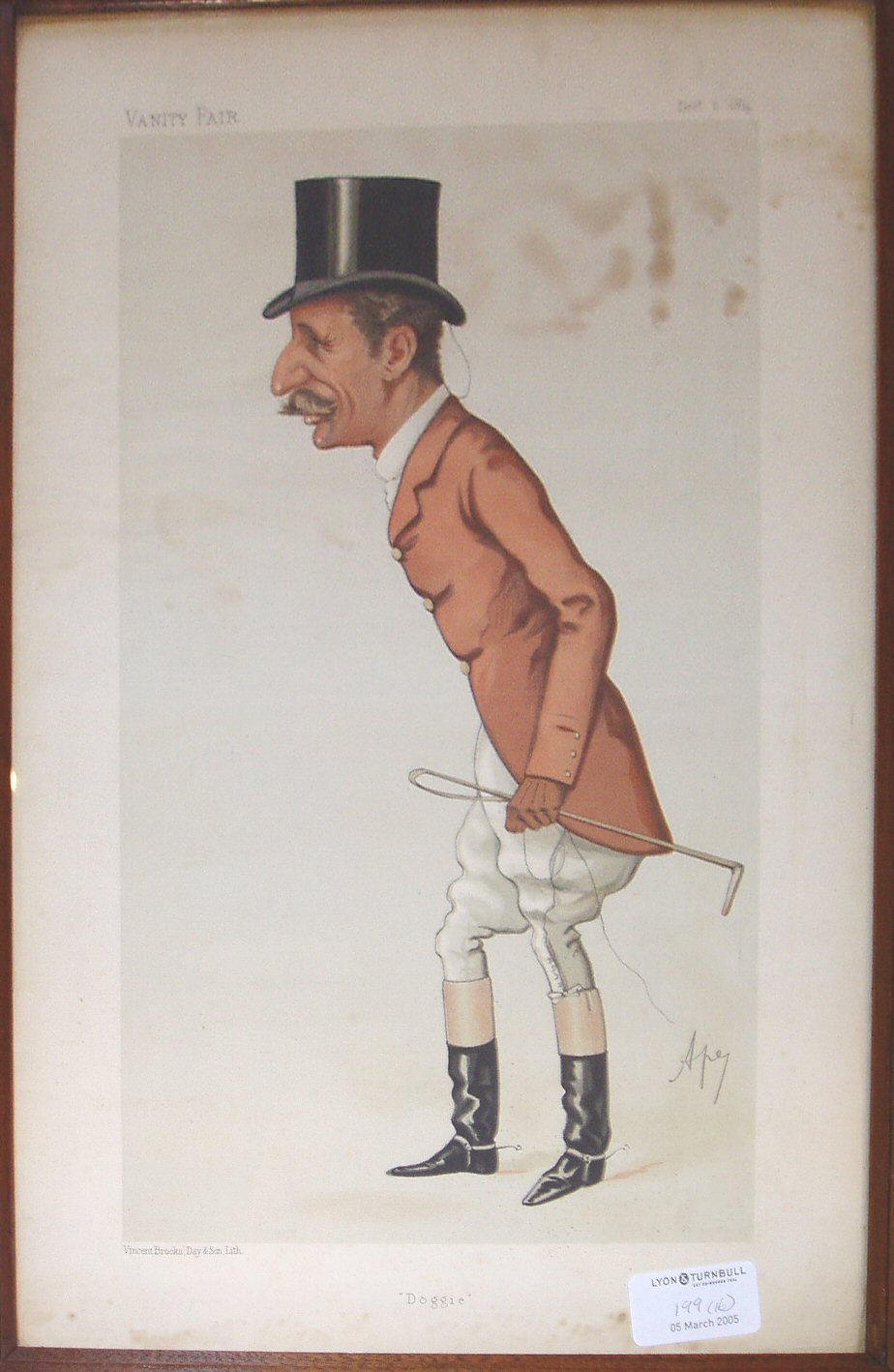 A collection of sixteen framed spy prints,