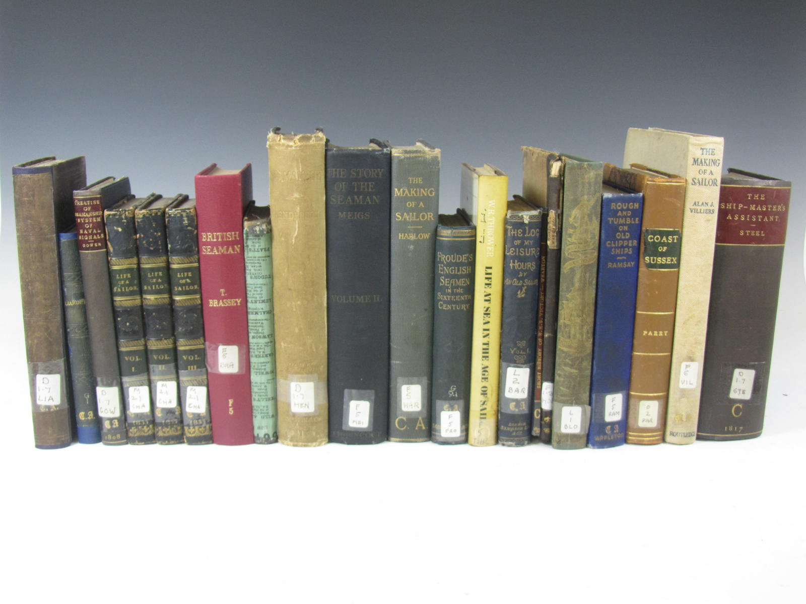 Sailors and Seamanship, a quantity including Liardet, Captain Francis