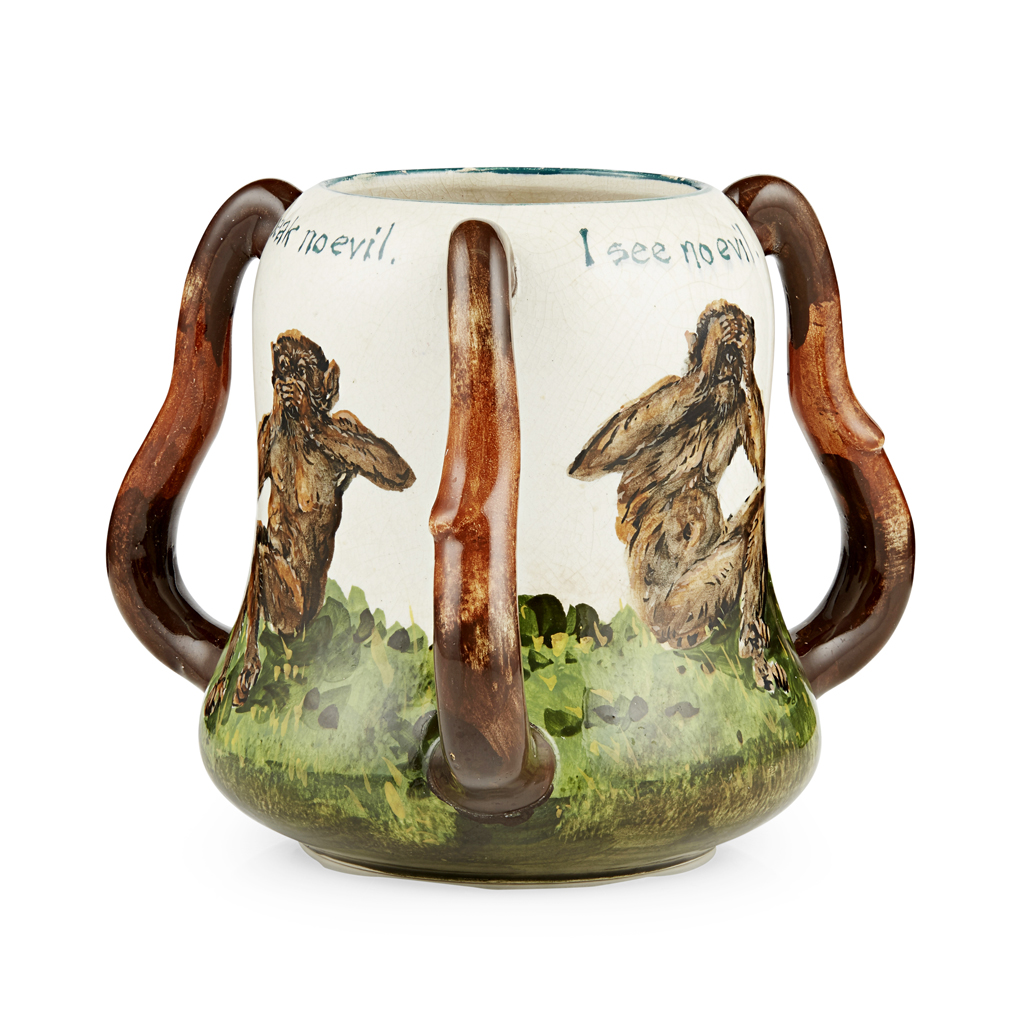 A RARE WEMYSS WARE LOVING CUP