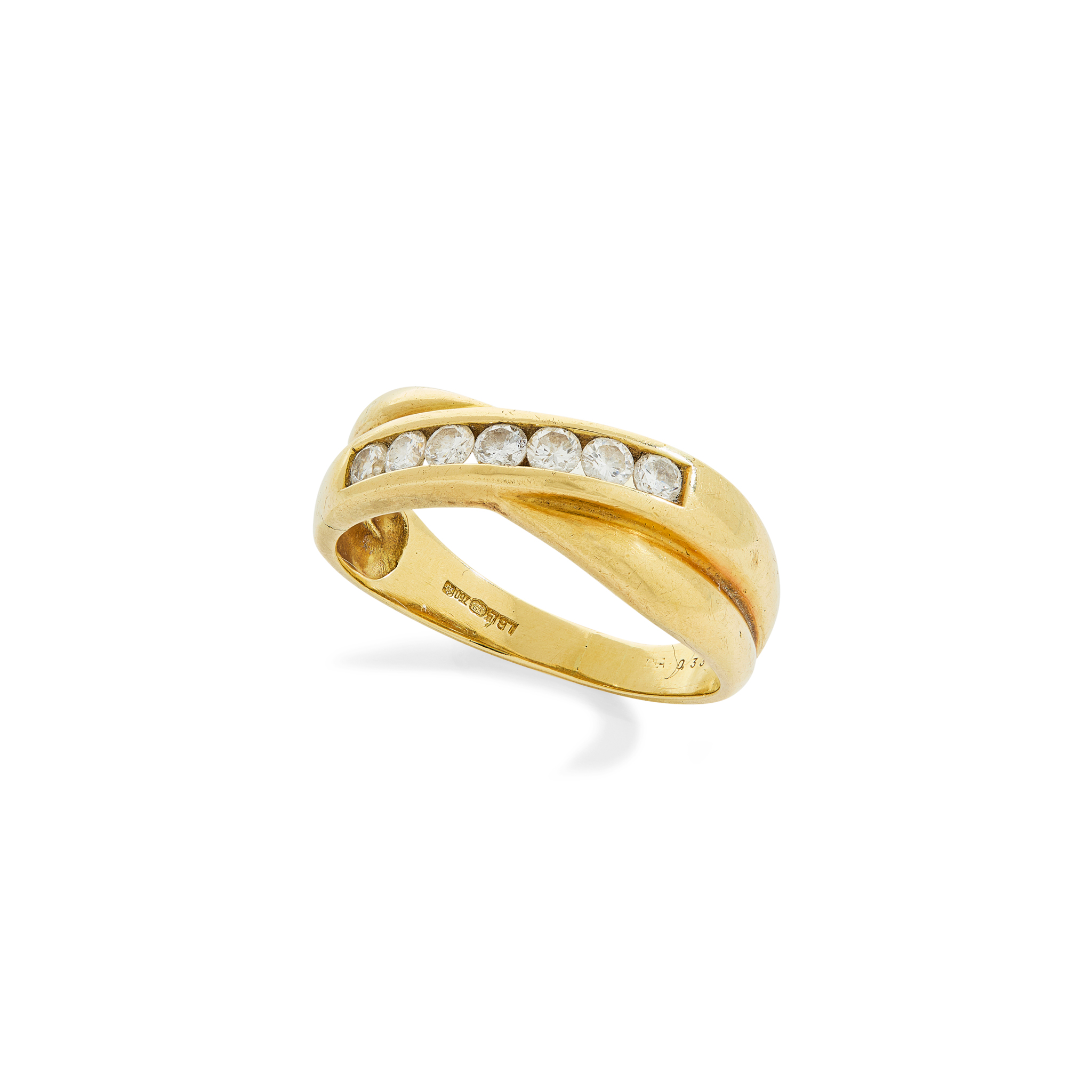 An 18ct gold diamond ring