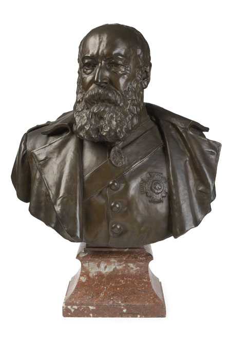 A bronze bust of Sir Alexander Moncrieff By William Birnie Rhind (1853-1933)