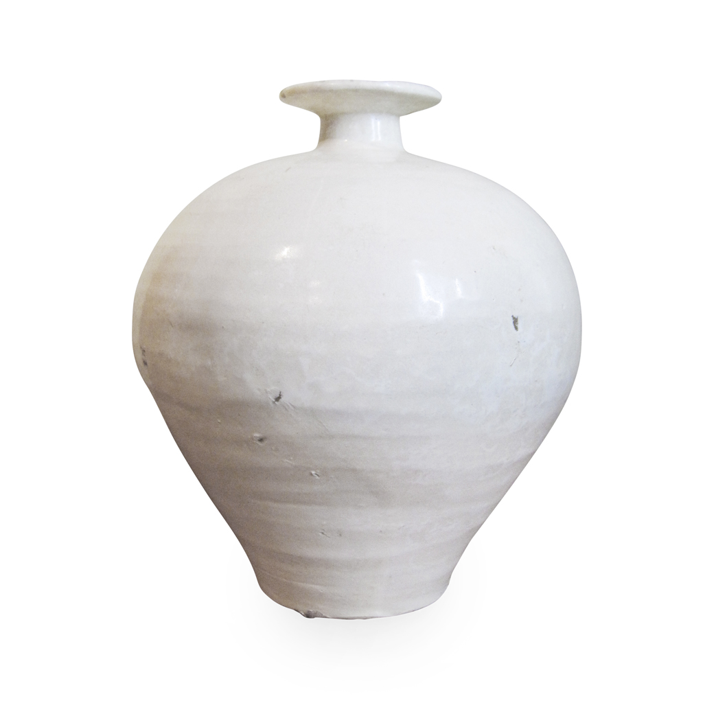 DING-TYPE WHITE GLAZED MEIPING VASE