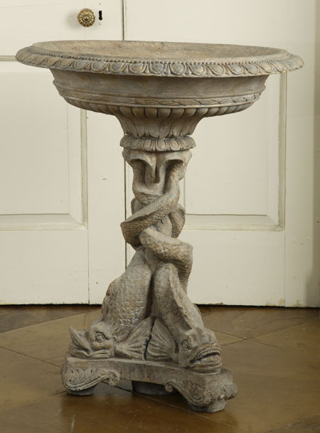 A pair of 19th century reconstituted stone fountains by J Armitage & Son