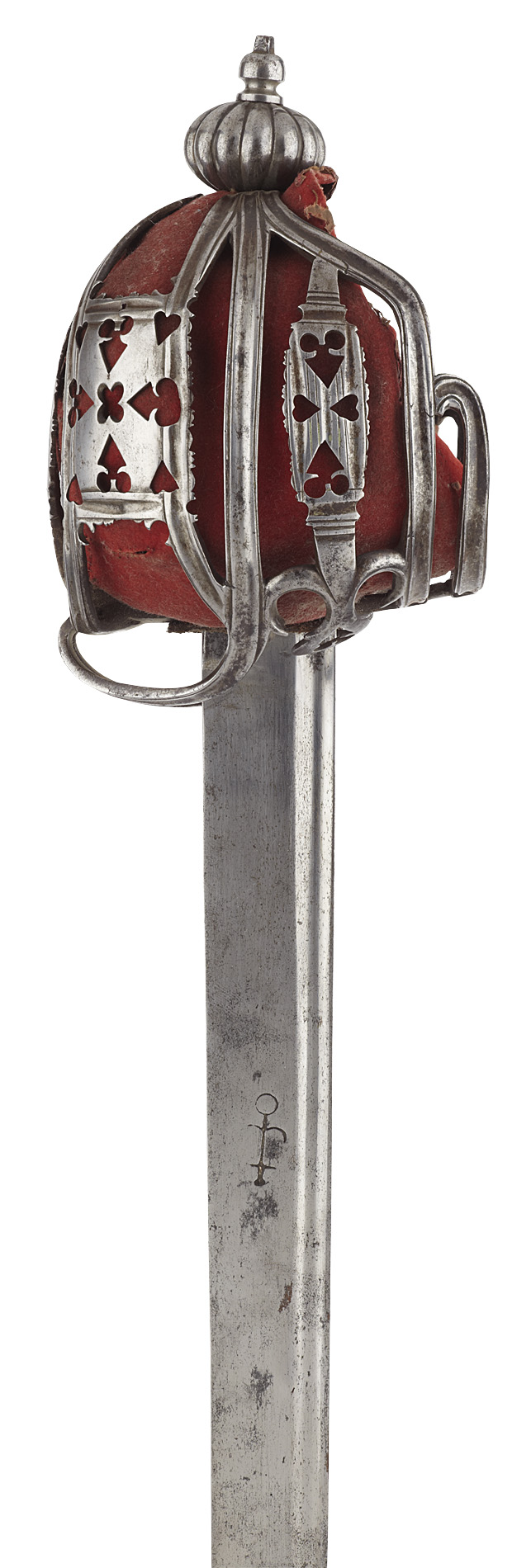 A Scottish basket hilted broad sword of Glasgow type, circa 1700
