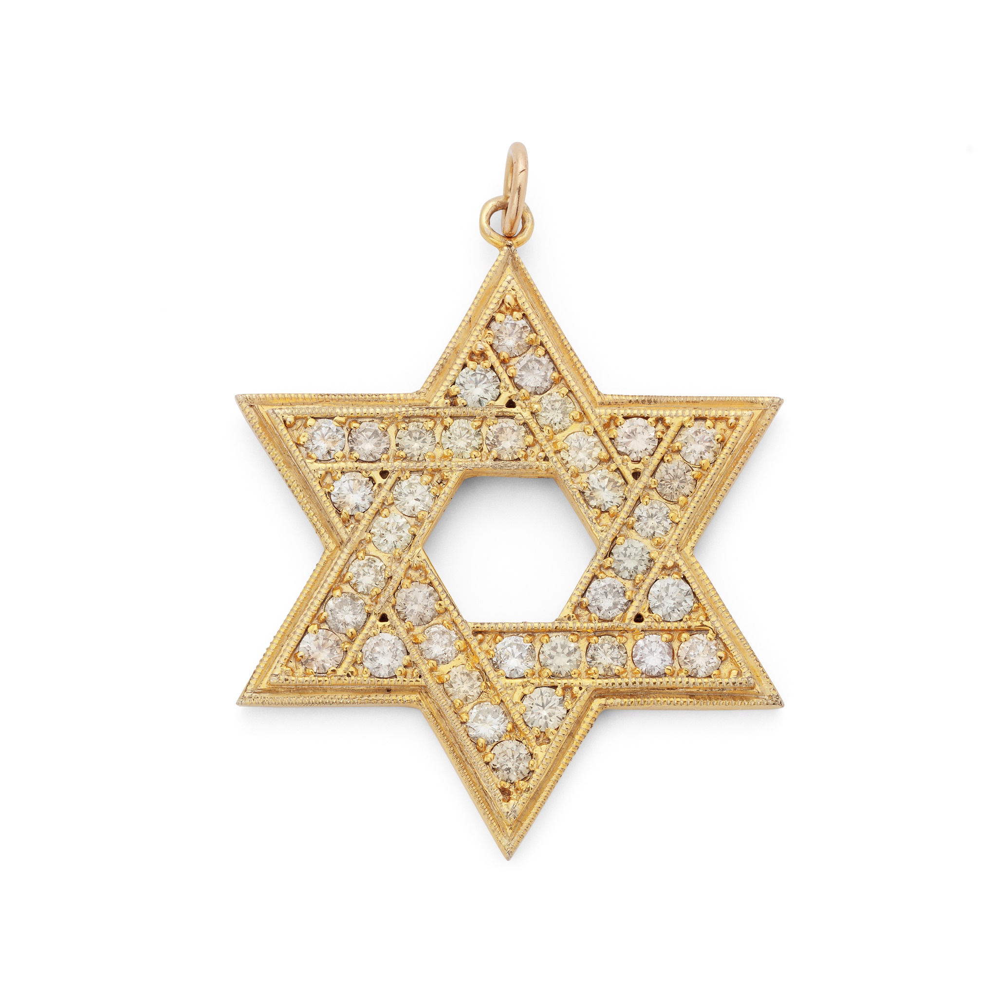 A diamond-set pendant