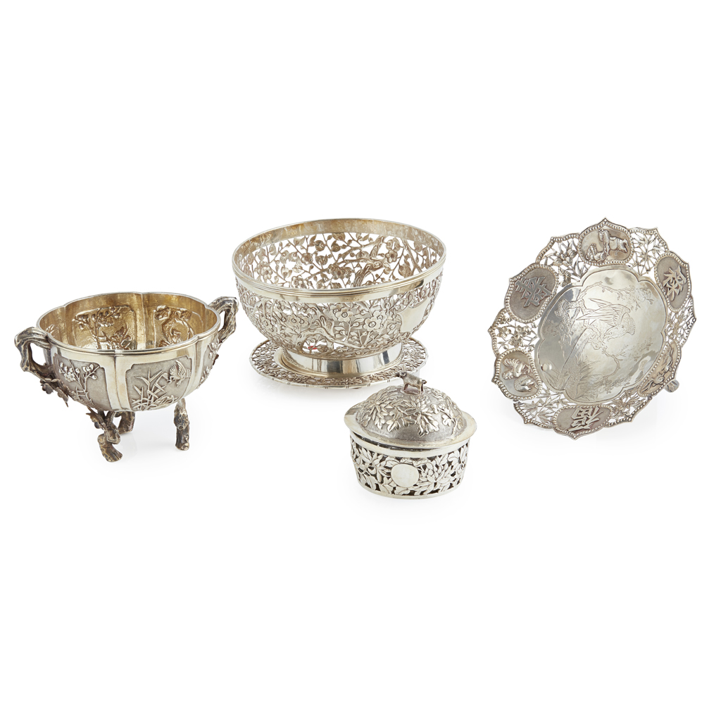 MISCELLANEOUS GROUP OF EXPORT SILVER