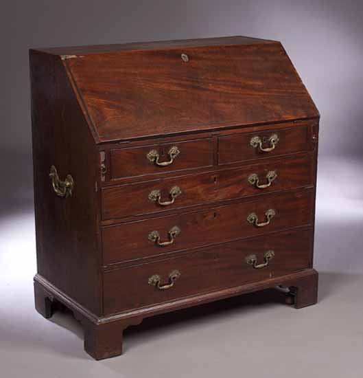 A George III mahogany bureau